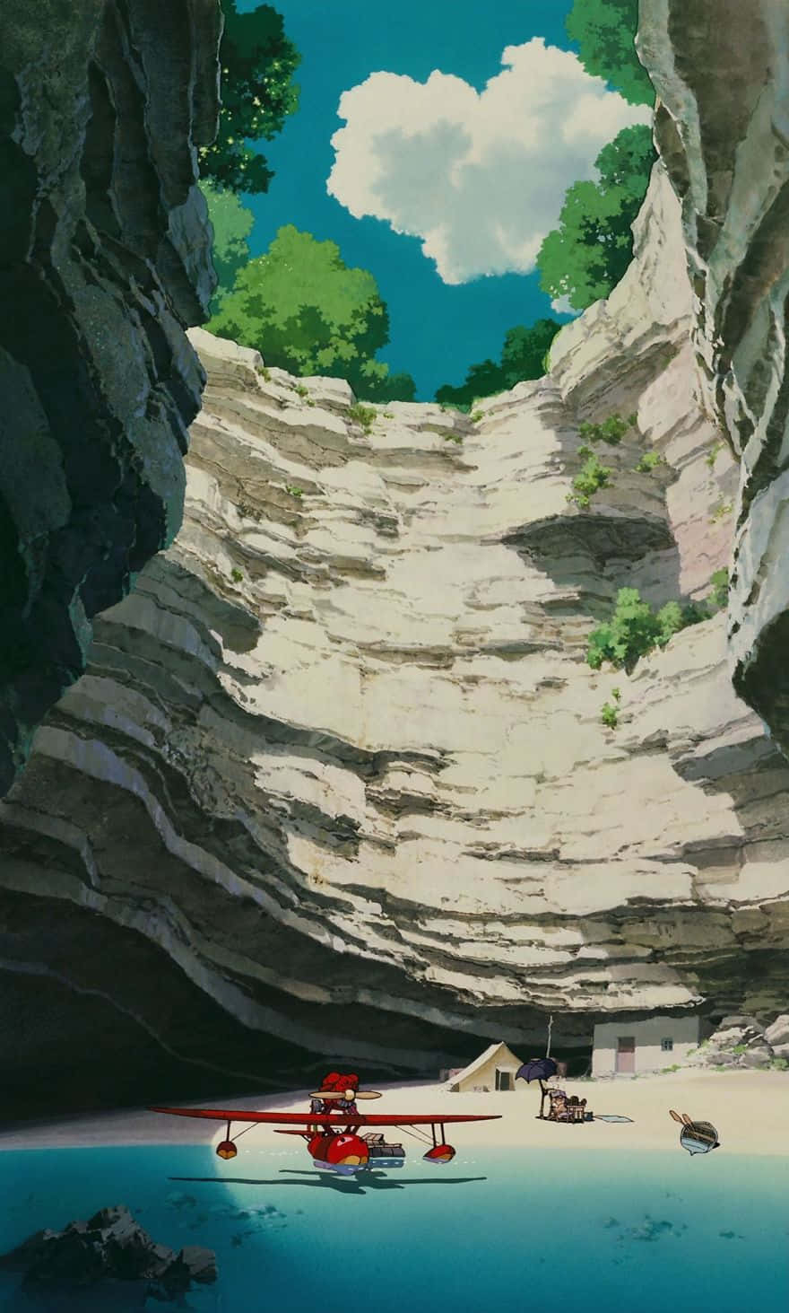 880x1470 Scenery Studio Ghibli Phone Wallpaper, Phone