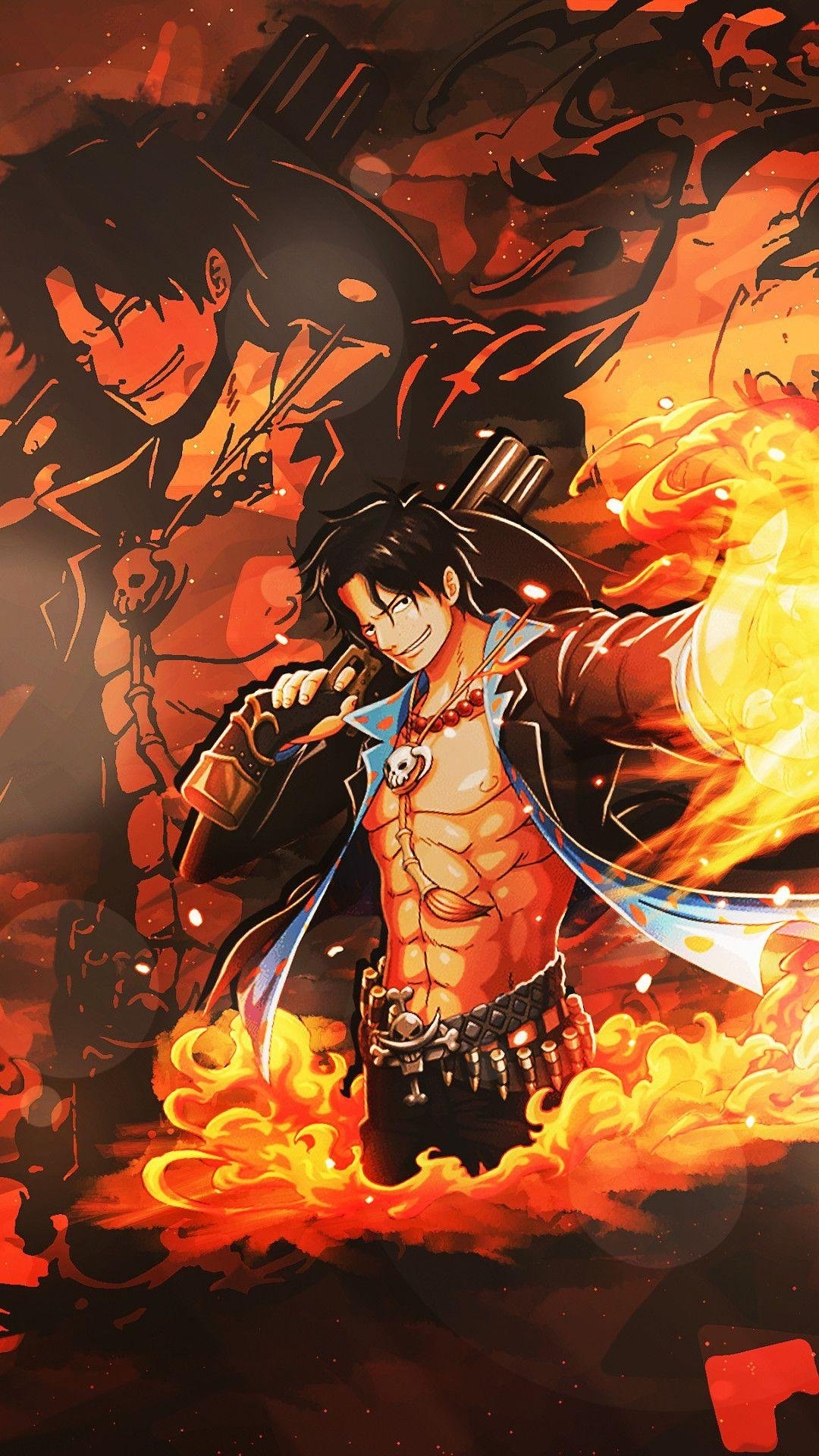 1080x1920 Portgas D. Ace Wallpaper Download, Phone