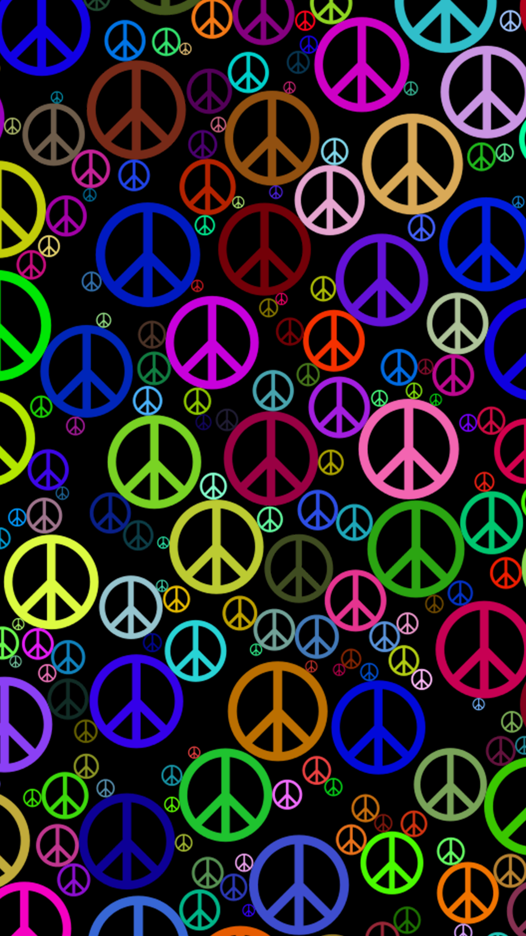 1080x1920 Peace Sign Wallpaper, Phone