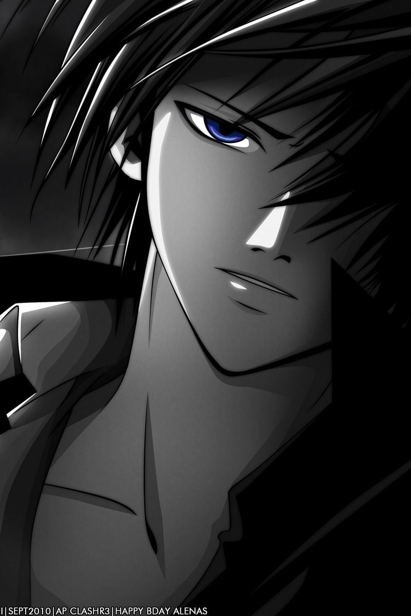 800x1200 Wallpaper Sin City, Guy, Brunet, Blue Eyes, Moon Black Background Boy, Phone