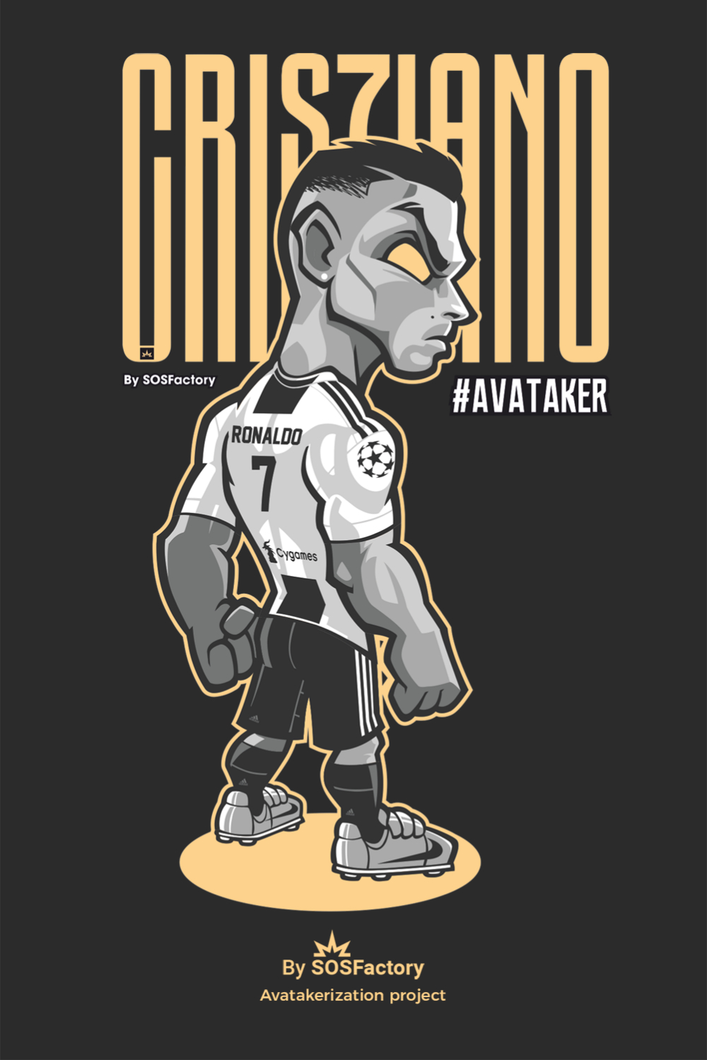 1000x1500 Cristiano Ronaldo Avatar. Sepak bola, Desain, Desain sampul buku, Phone