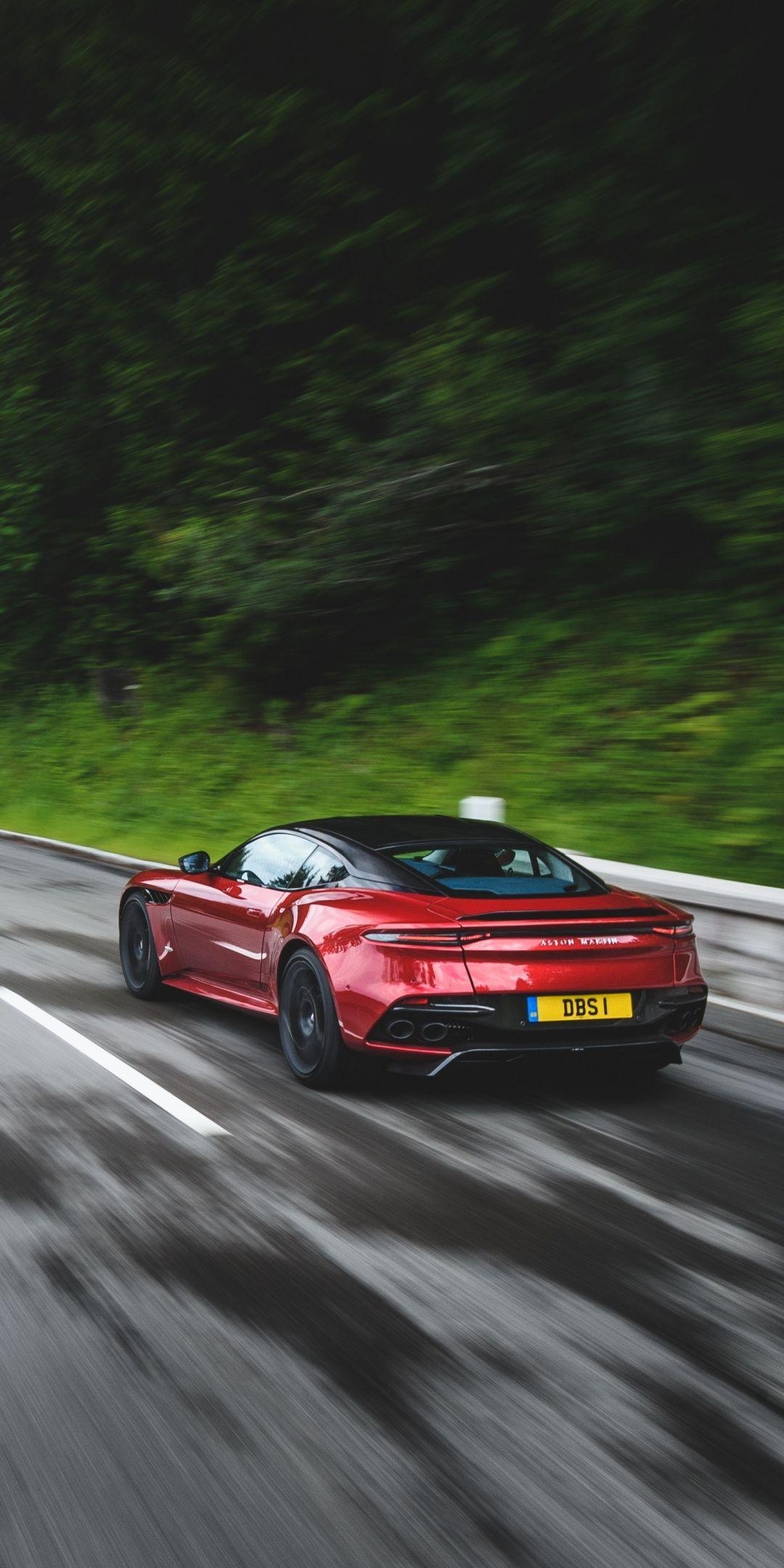 1080x2160 Rear View, Aston Martin DBS Superleggera, On Road,, Phone