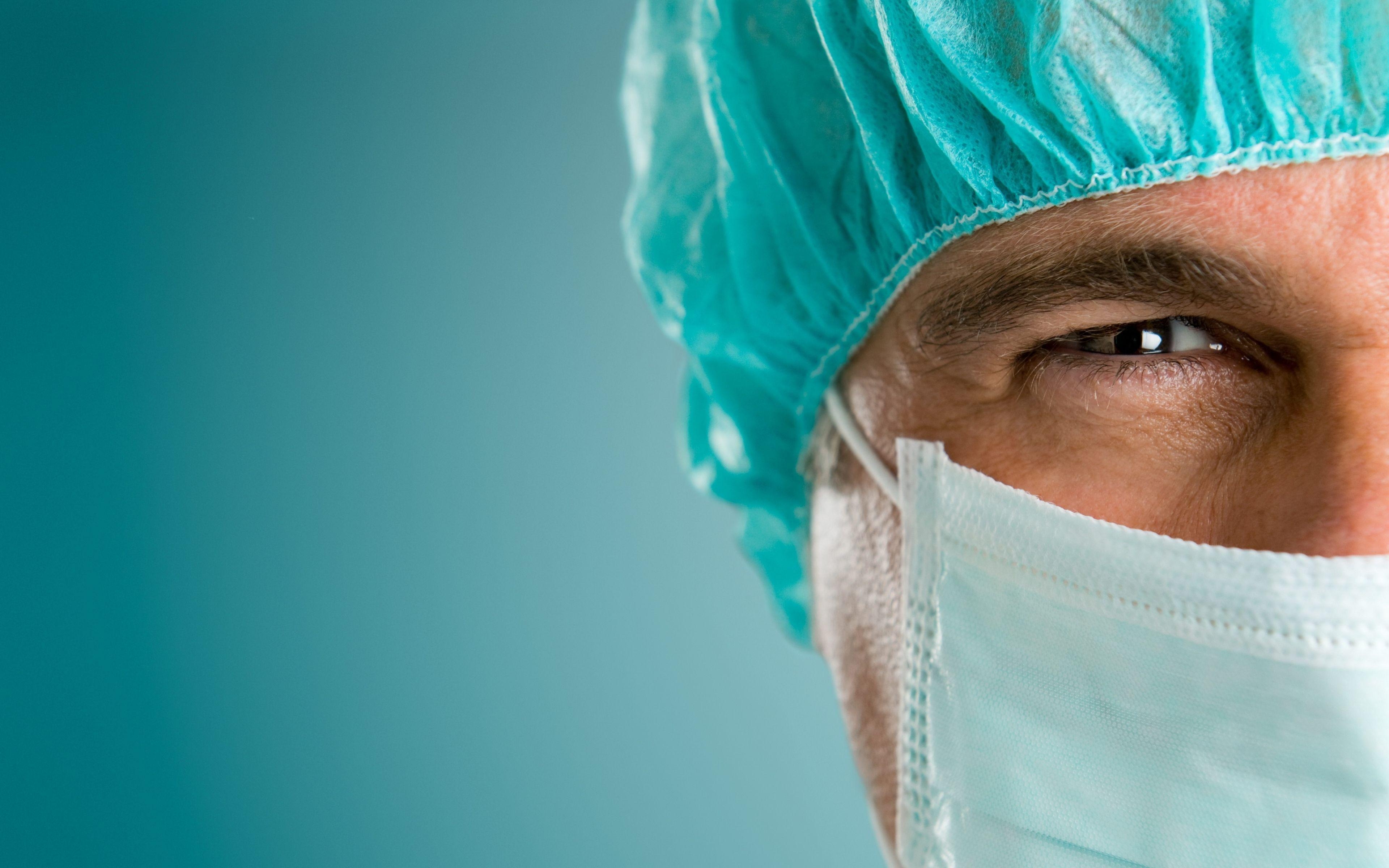 3840x2400 Download Wallpaper  Surgeon, Face, Dressing, Blue, Desktop