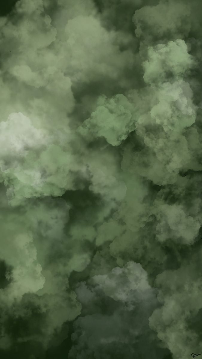 680x1200 Green clouds. Dark green aesthetic, iPhone wallpaper green, Olive green wallpaper, Phone