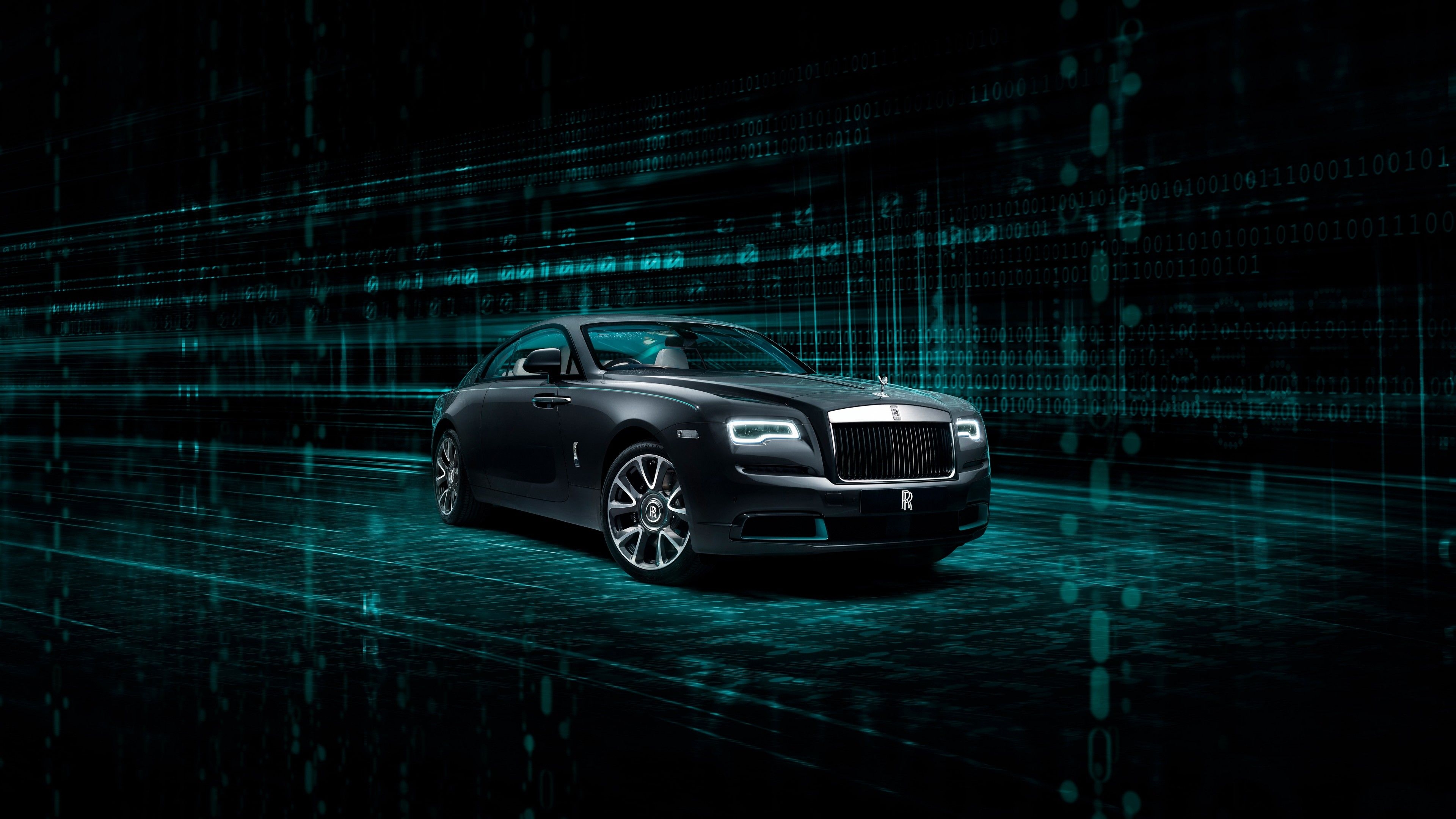 3840x2160 Rolls Royce Wraith Kryptos Collection 4K Wallpaper, 5K, 8K, Black Dark, Desktop