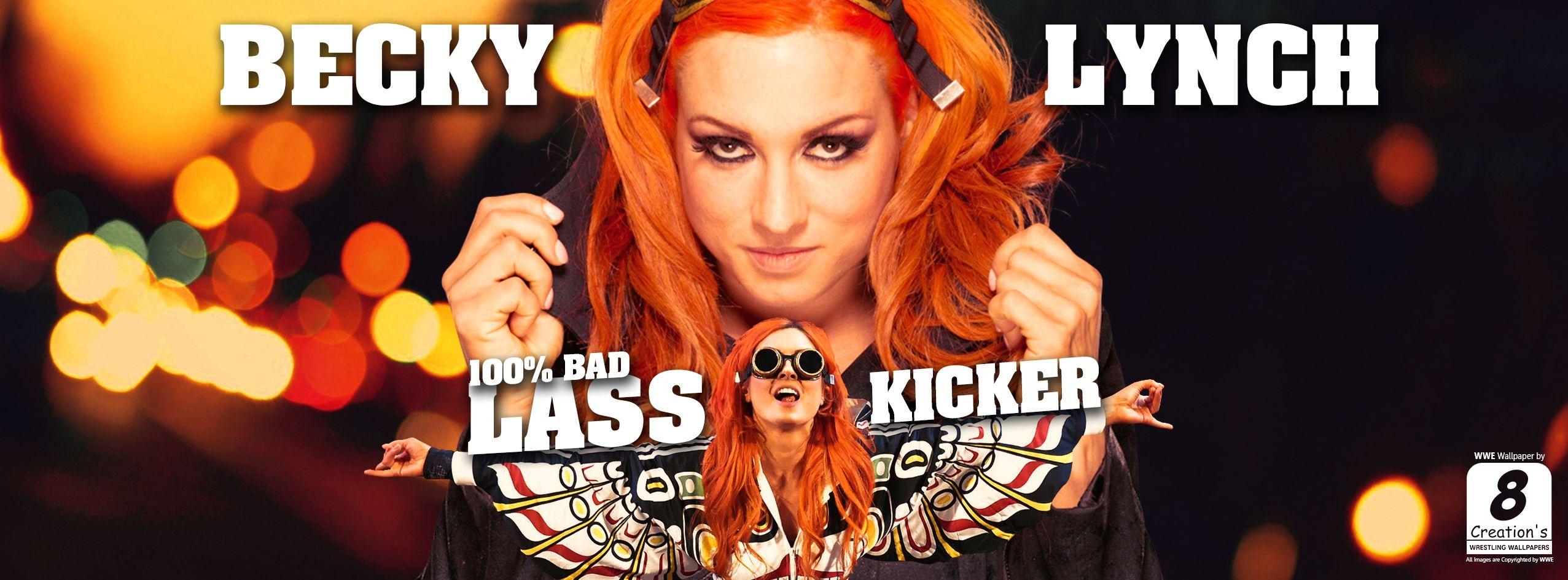 2560x950 Becky Lynch Facebook Cover Photo, Dual Screen