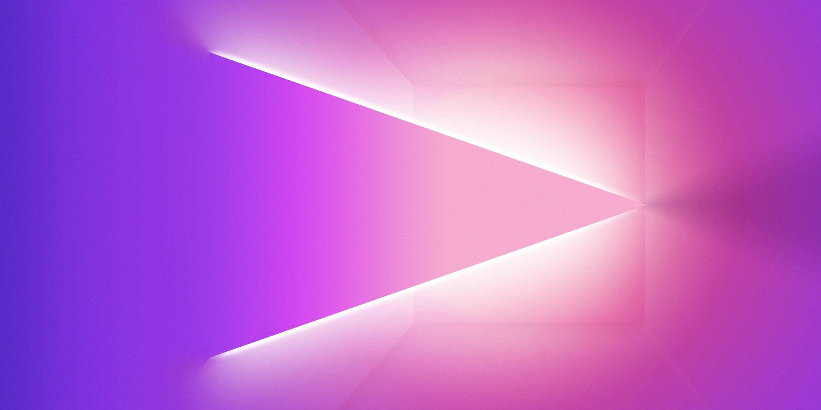 2880x1440 Wallpaper Neon light, Pink, Purple, Stock, HD, Abstract, Dual Screen