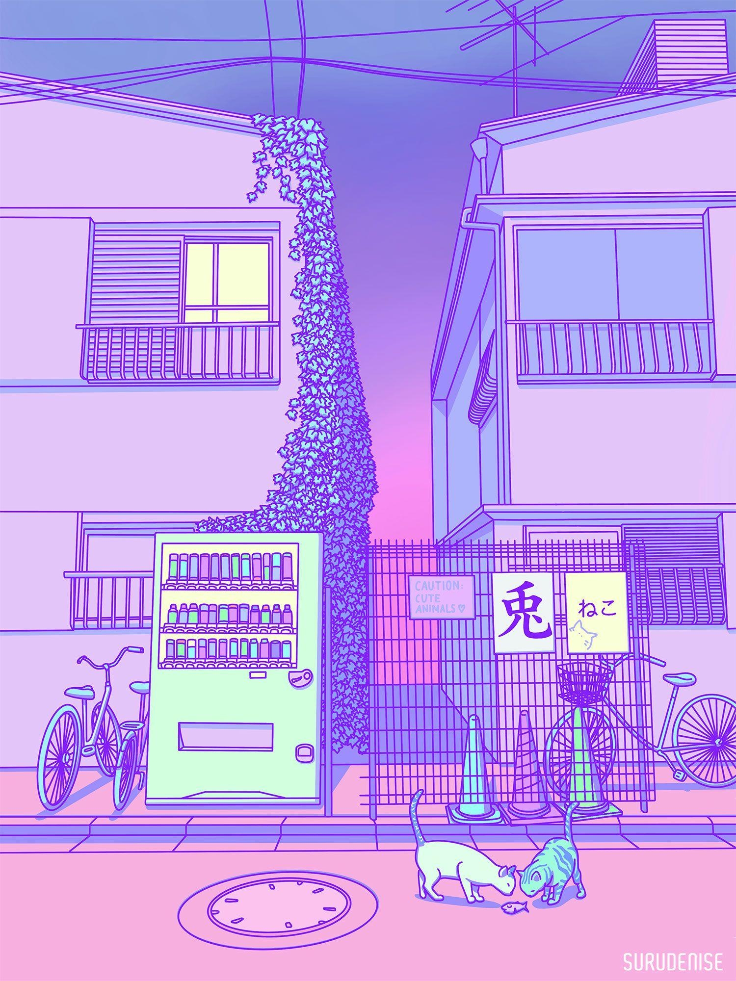 1500x2000 Pastel Japan by surudenise. Wallpaper. Aesthetic, Phone