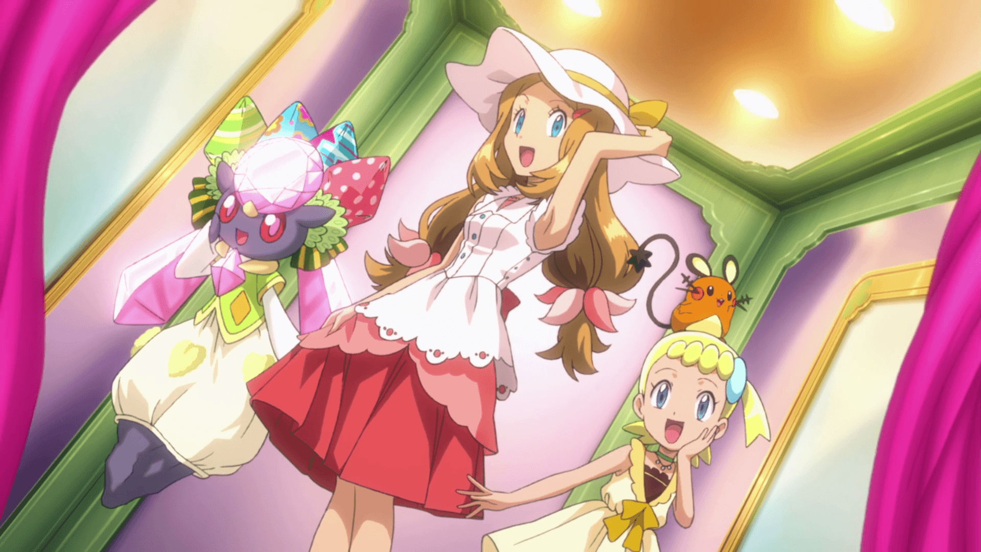 1920x1080 Serena, Bonnie and Diancie outfits 2.png. Pokémon, Desktop