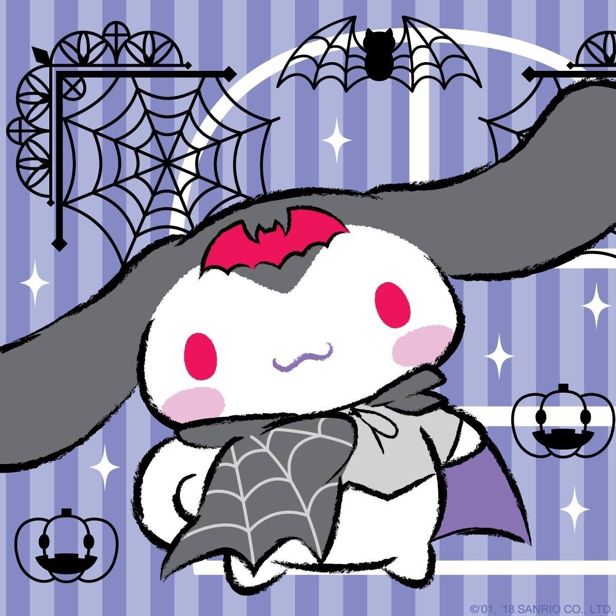 1200x1200 Cinnamoroll is ready for Halloween with a spooky cute costume!. Hello kitty, Sanrio characters, Cute costumes, Phone