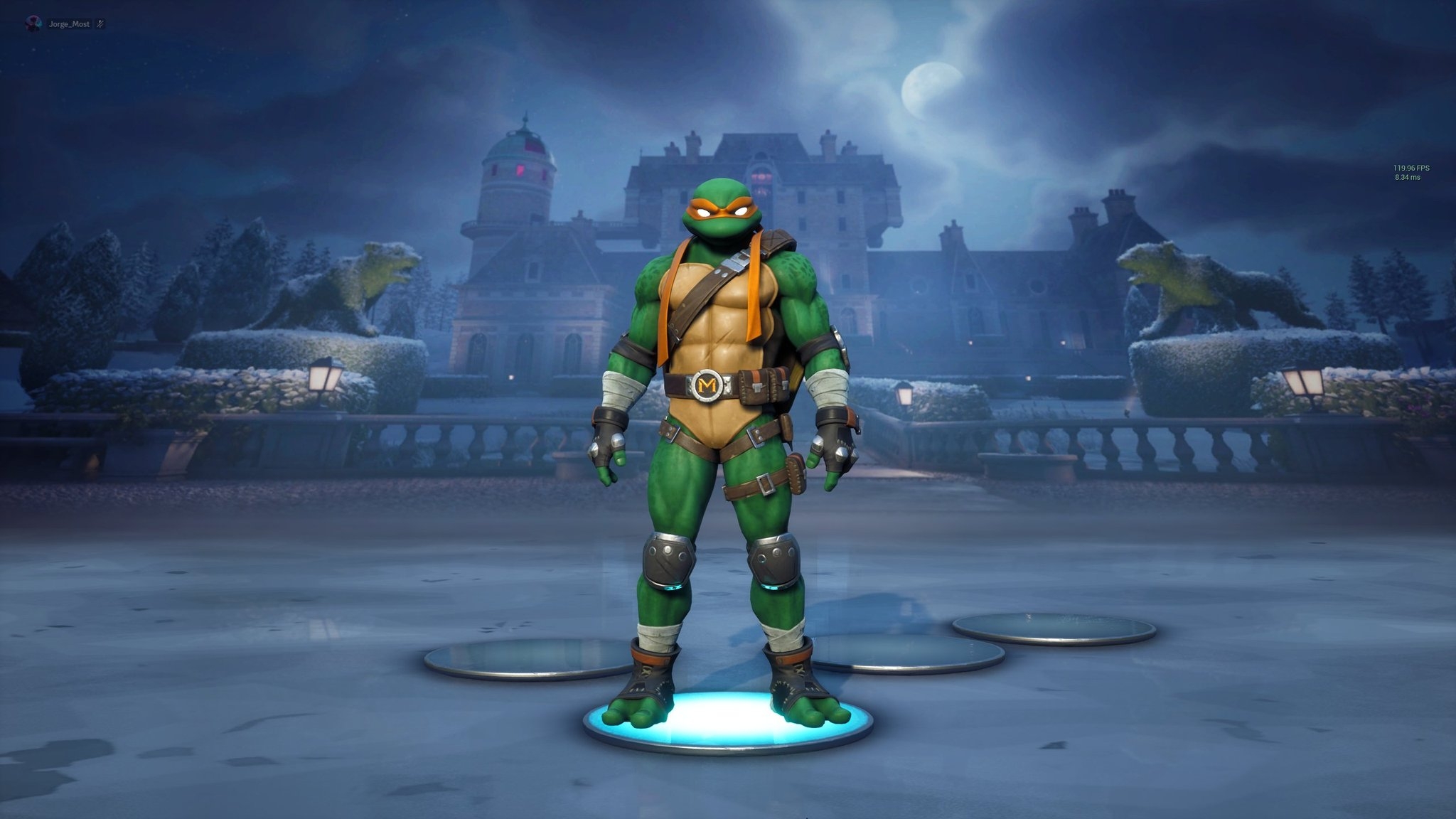 2050x1160 Michelangelo Fortnite wallpaper, Desktop