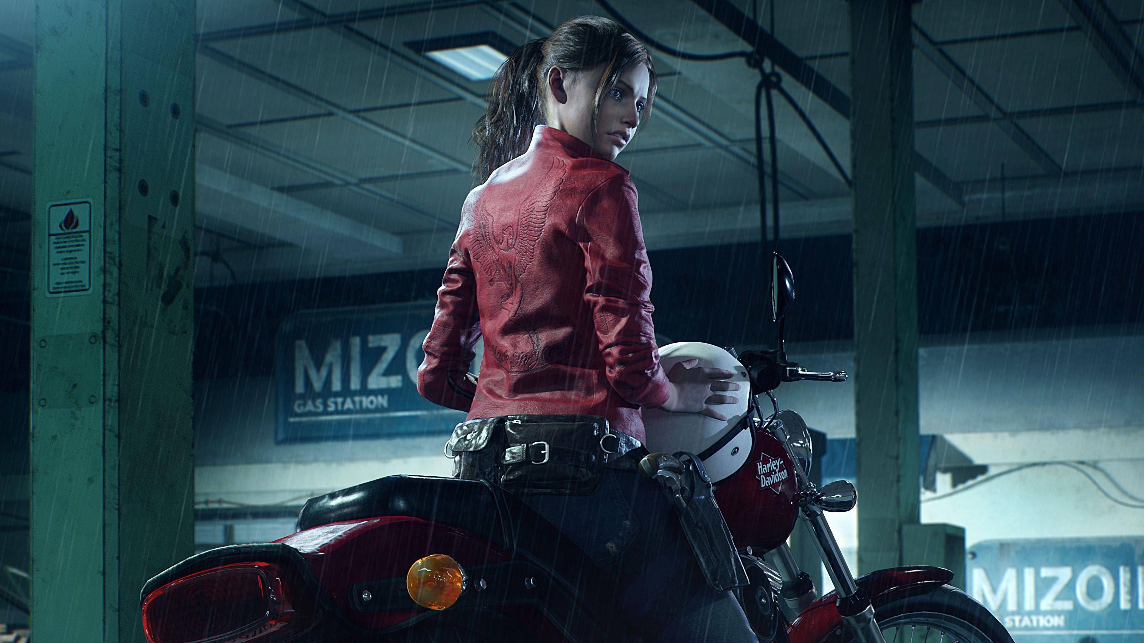 3840x2160 Resident Evil 2 (2019) Claire's Motorcycle 4k Ultra HD Wallpaper, Desktop