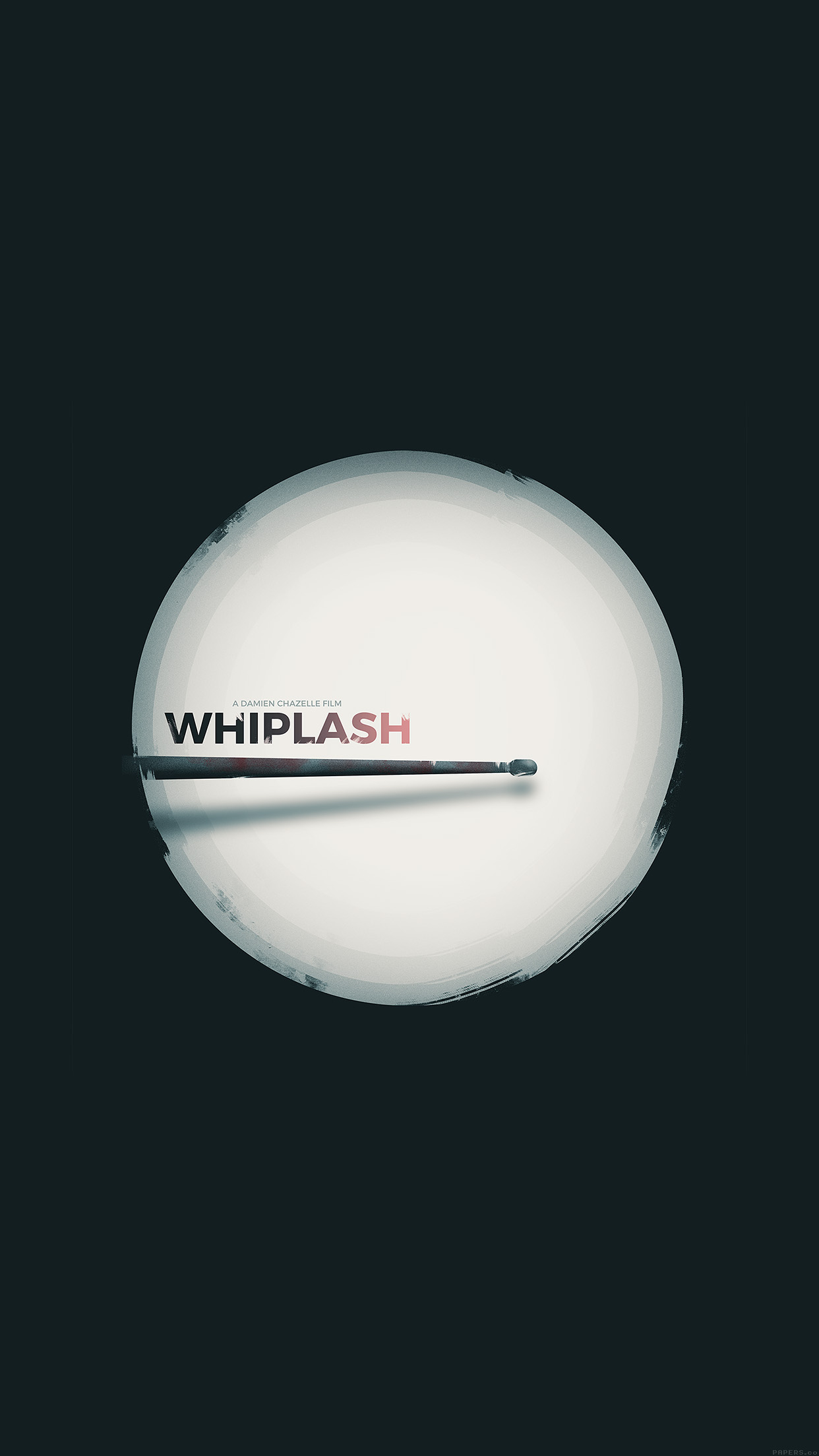 1250x2210 iPhone X wallpaper. minimal whiplash poster film music drum, Phone