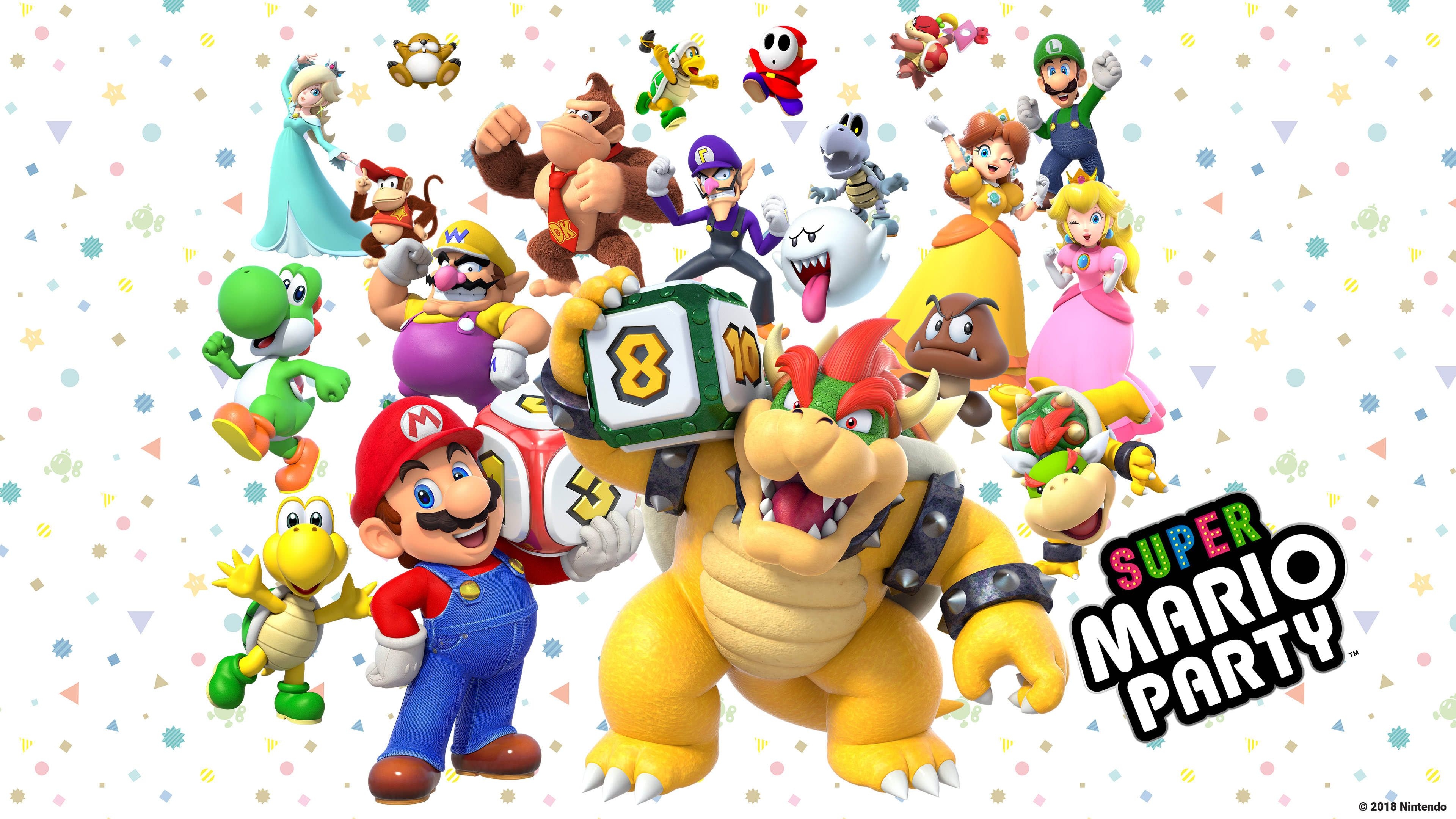 3840x2160 Super Mario Party Characters UHD 4K Wallpaper, Desktop