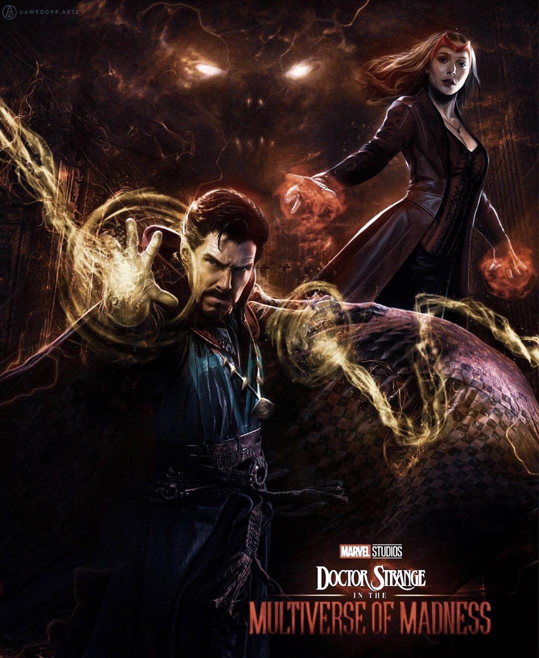 1080x1320 Doctor Strange In The Multiverse Of Madness fan poster, Phone