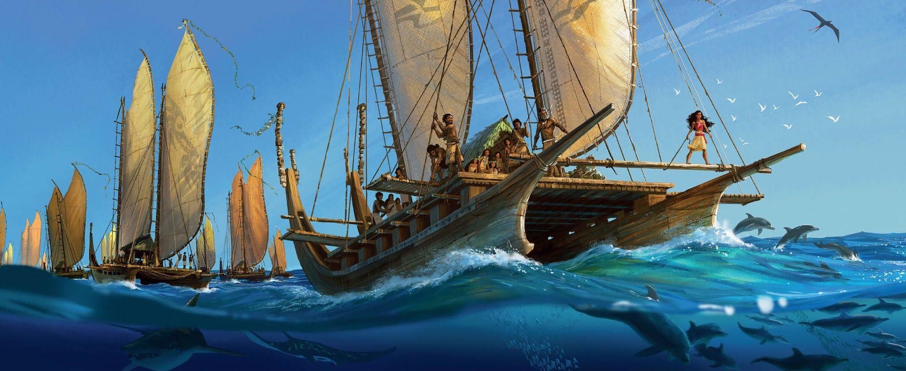 1800x740 The Art of Moana. Concept Art World, Dual Screen