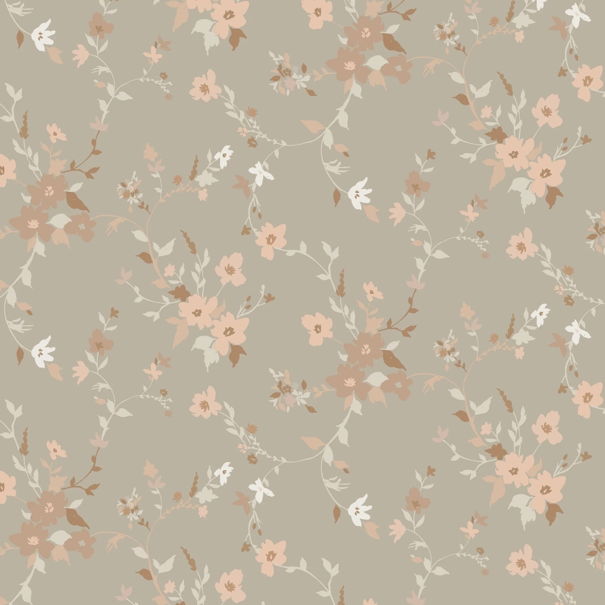 2050x2050 Rustic Floral Peel and Stick Wallpaper, Phone