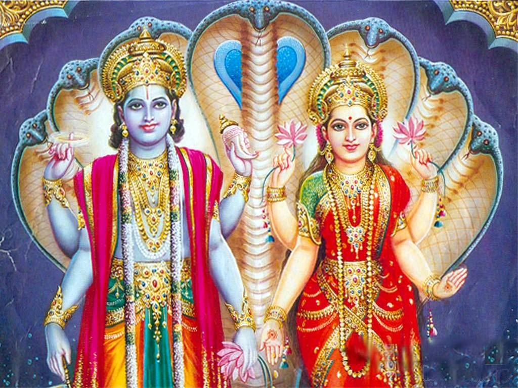 1030x770 Lord Vishnu and Maa Laxmi of god, Desktop