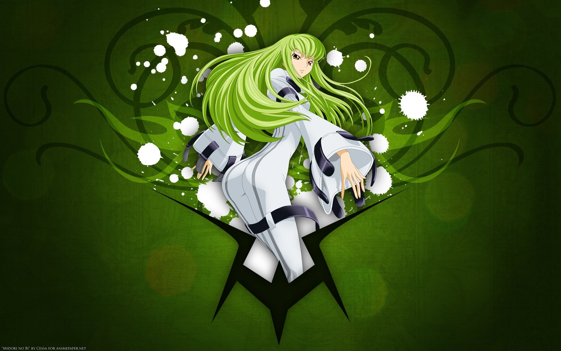 1920x1200 green, Code Geass, green hair, C.C., anime wallpaper, Desktop