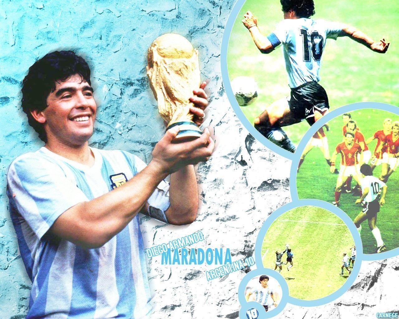 1280x1030 Football Legends Diego Maradona Wallpaper In HD, Desktop