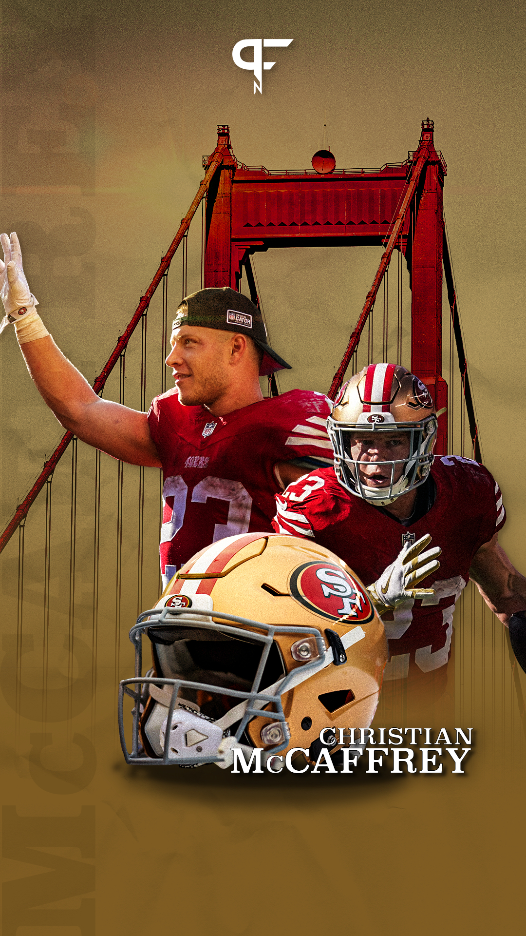 1080x1920 Mobile phone wallpaper of San Francisco 49ers RB Christian McCaffrey. San francisco 49ers logo, Christian mccaffrey, San francisco 49ers, Phone