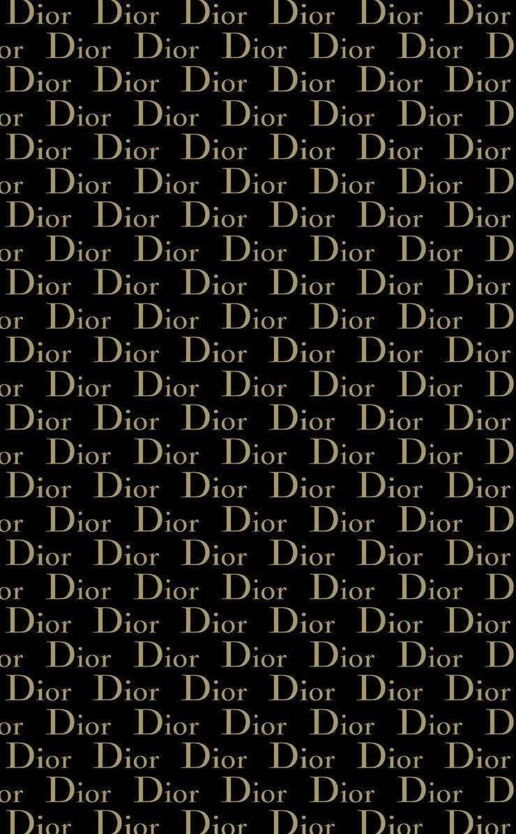 740x1200 Download Gold And Black Dior Phone Wallpaper, Phone