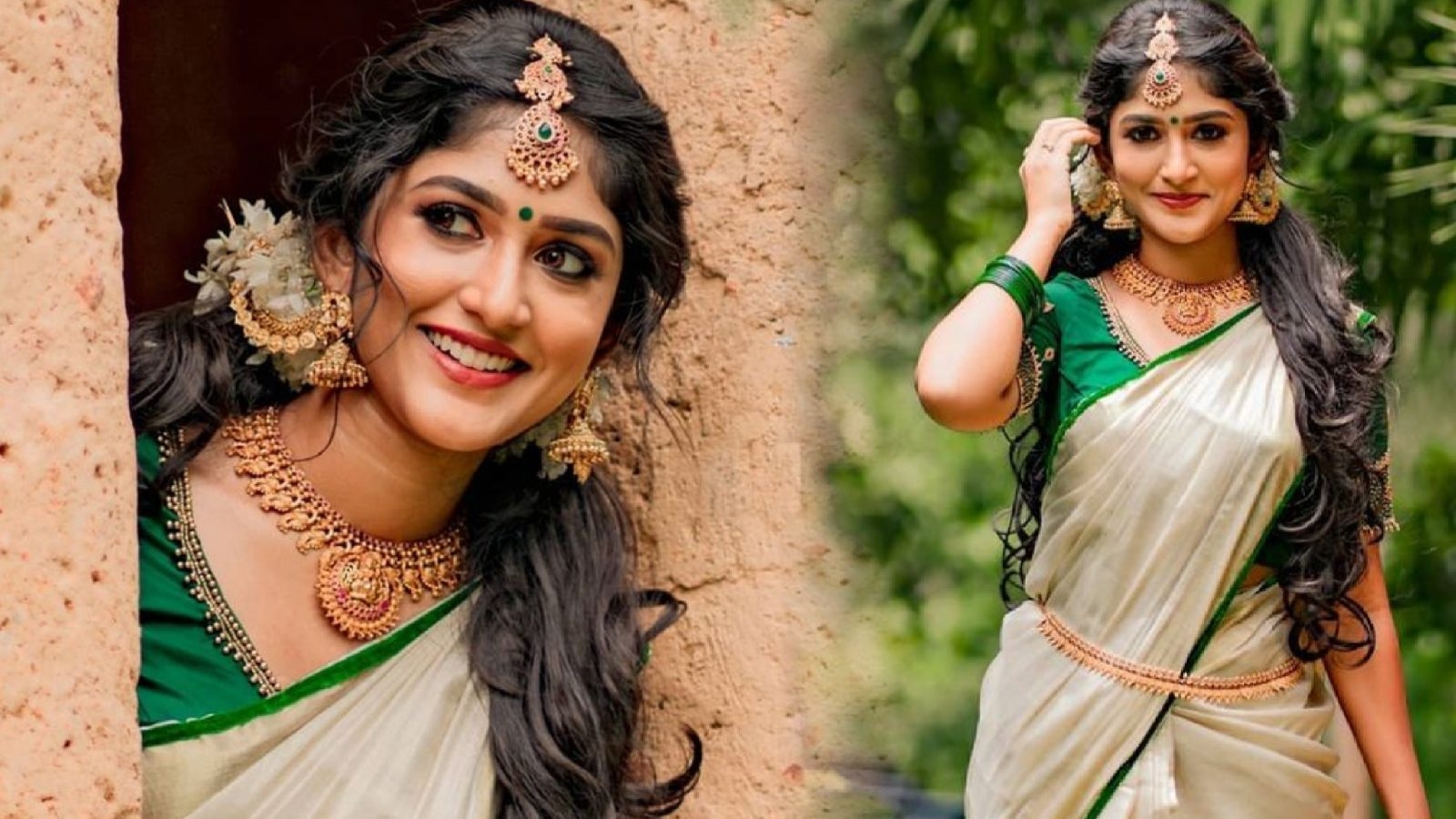 1600x900 Gorgeous Malayalam Model Kalyani Anil Traditional Photohoot, Desktop