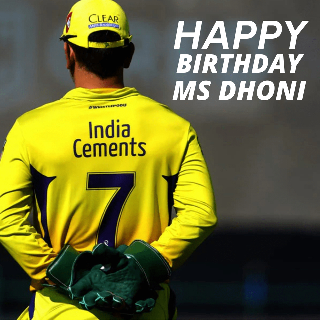 1280x1280 Happy Birthday MS Dhoni wishes, Image (photos), pic, Quotes and WhatsApp Status Video Downlaod to greet 'Mahi', Phone