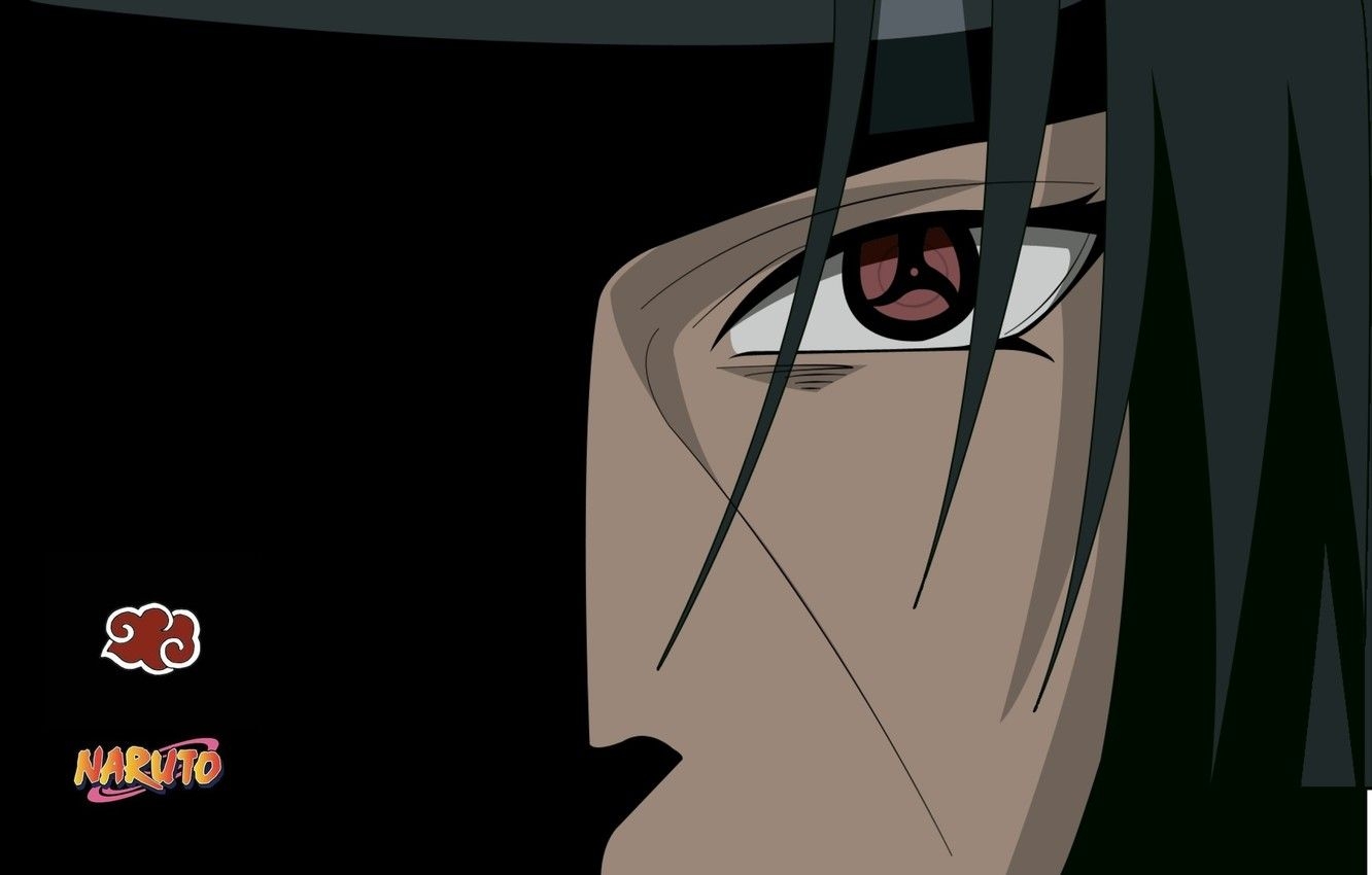 1340x850 Wallpaper look, face, sharingan, Akatsuki, Itachi Uchiha, ninjutsu, Naruto Shippuden, Naruto shippuuden image for desktop, section сёнэн, Desktop