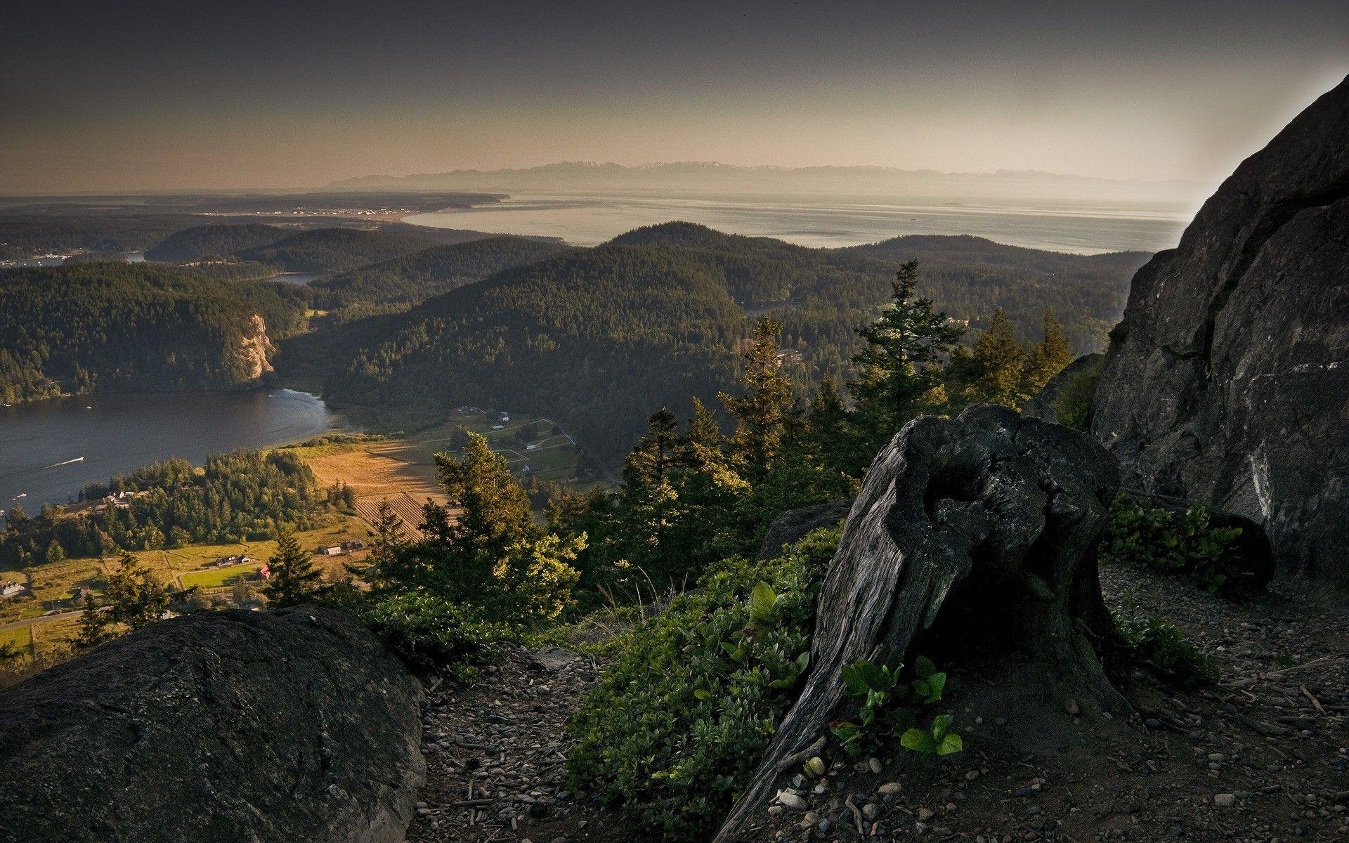 1920x1200 Three Top Mountain in North Carolina US State Nature HD Photo. HD, Desktop