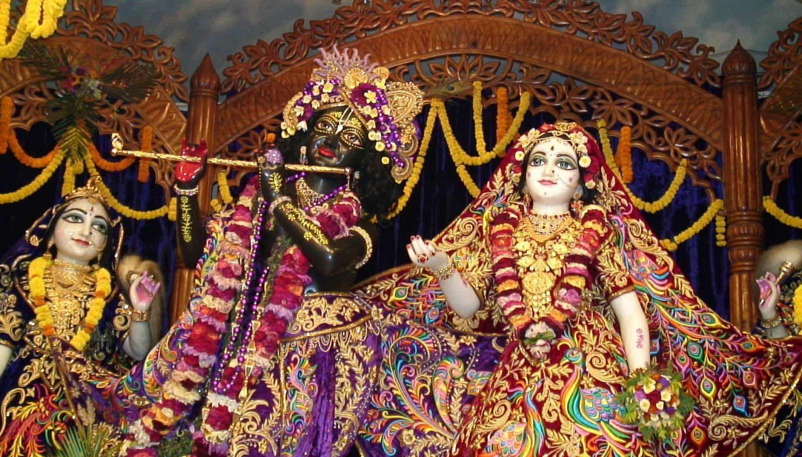 1600x920 Dharmik God Wallpaper: Iskcon Mayapur Wallpaper. Hare Krishna, Desktop