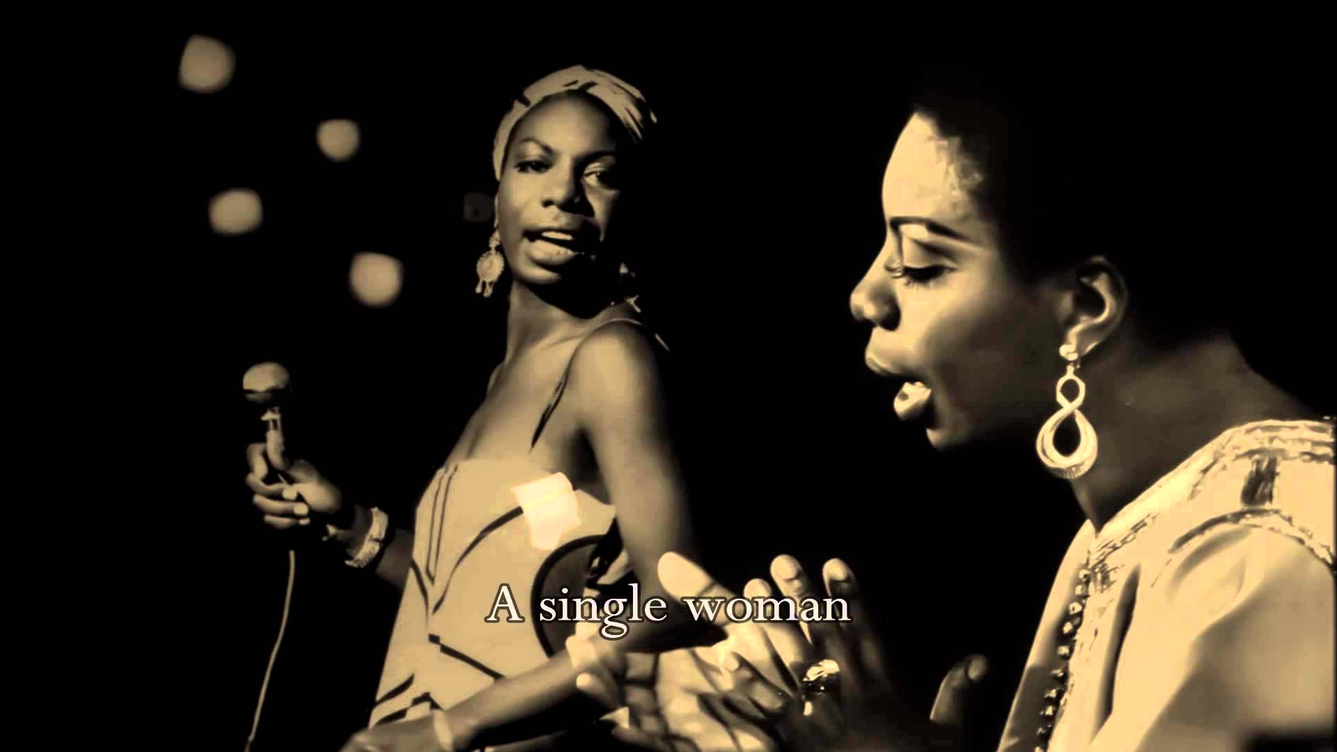 1920x1080 Nina Simone Single Woman (with lyrics), Desktop