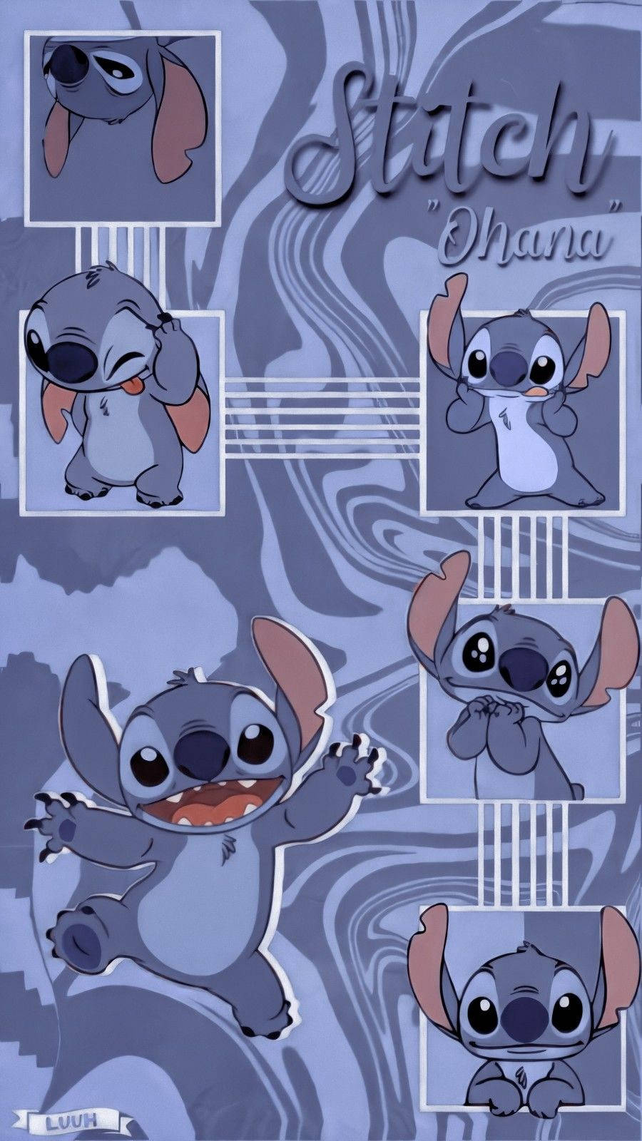 900x1600 Stitch Collage Wallpaper, Phone