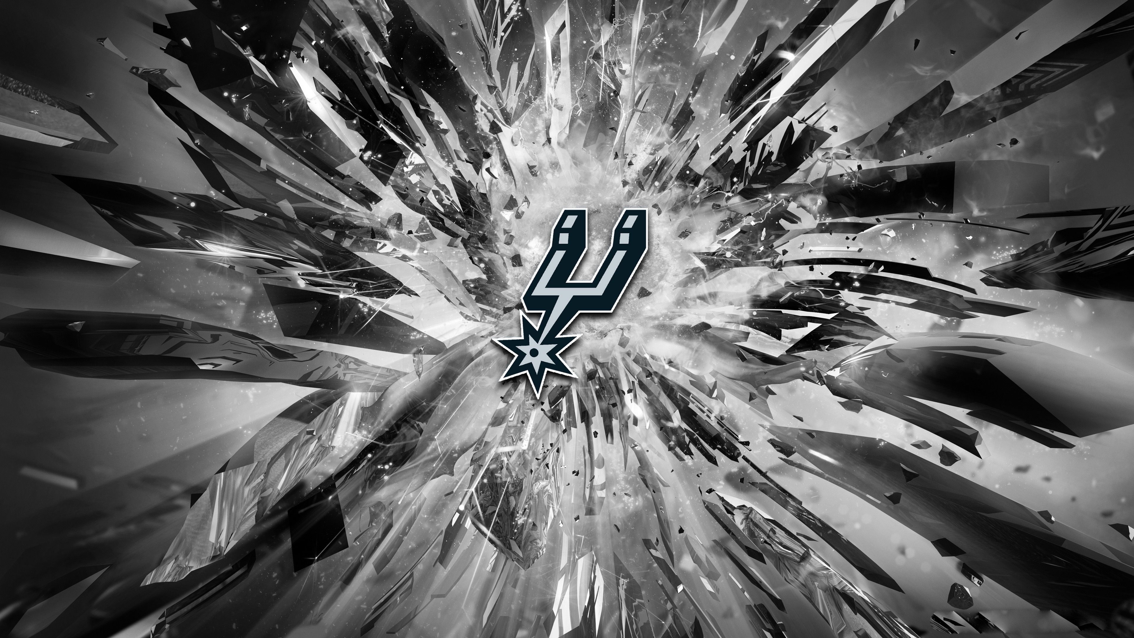 3840x2160 San Antonio Spurs 2015 Logo 4K Wallpaper, Desktop