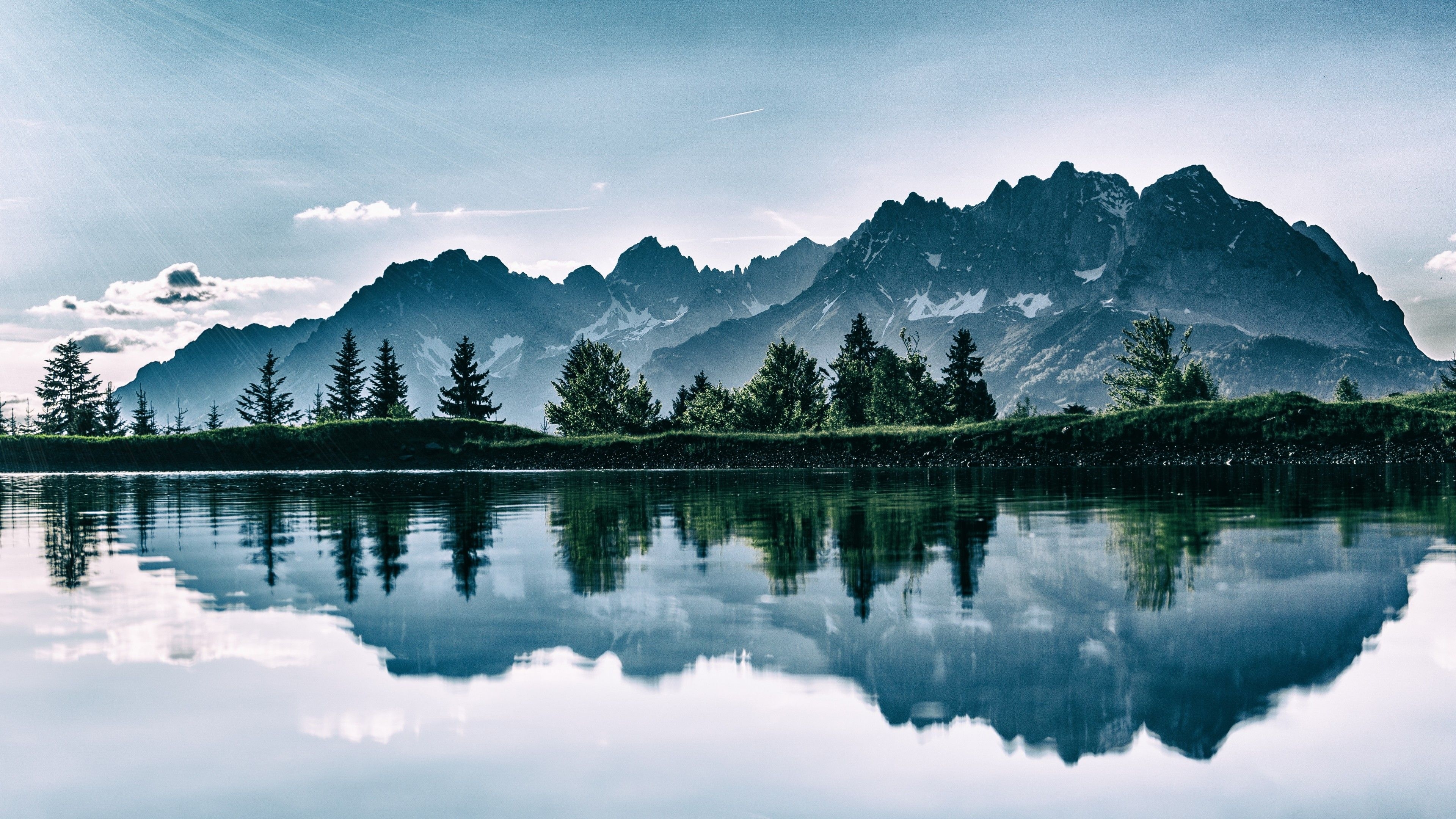 3840x2160 4K Mountains and Lake. [], Desktop