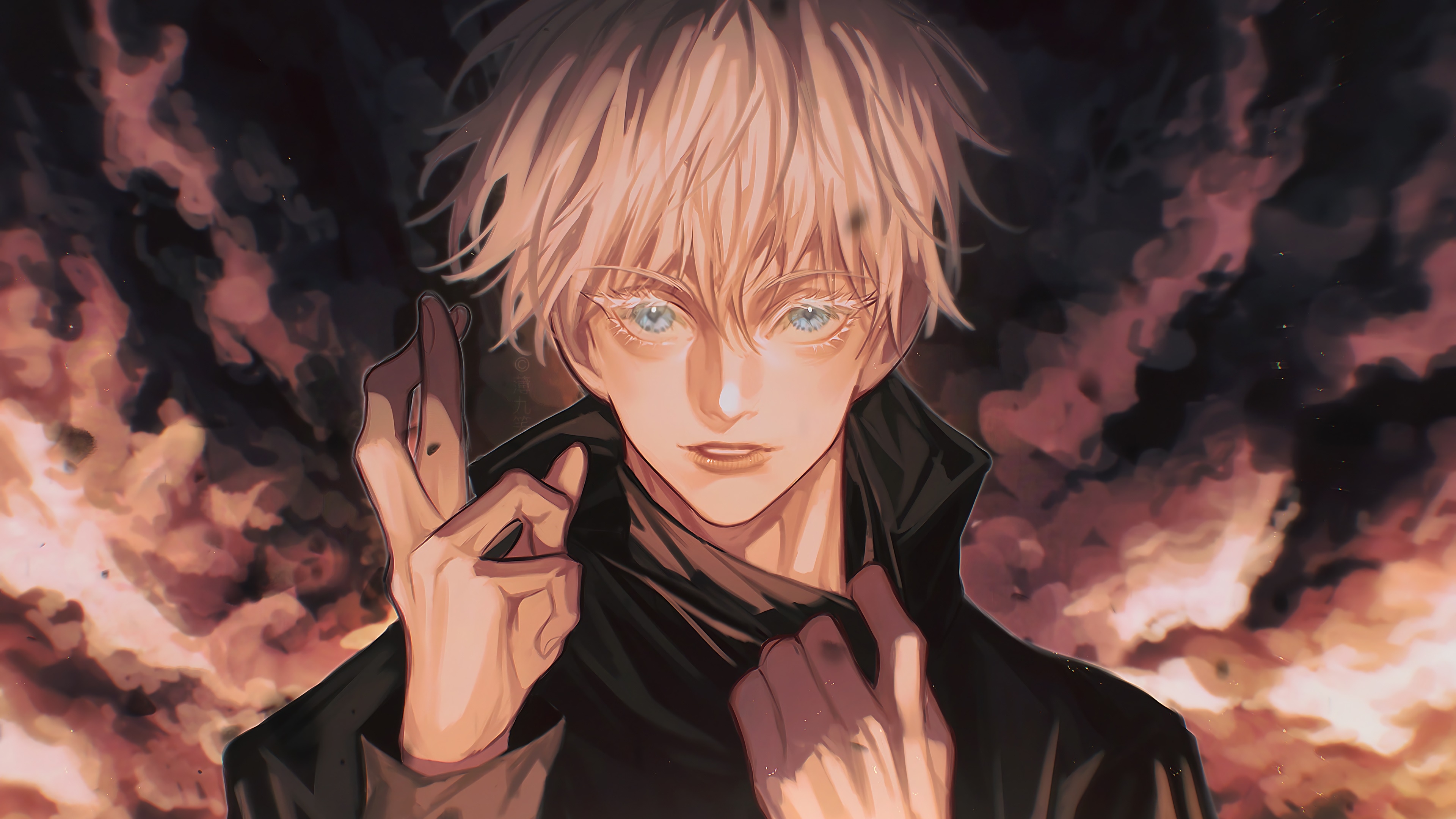 3840x2160 satoru gojo, infinite void, domain expansion, jujutsu kaisen, anime, 4k Gallery HD Wallpaper, Desktop