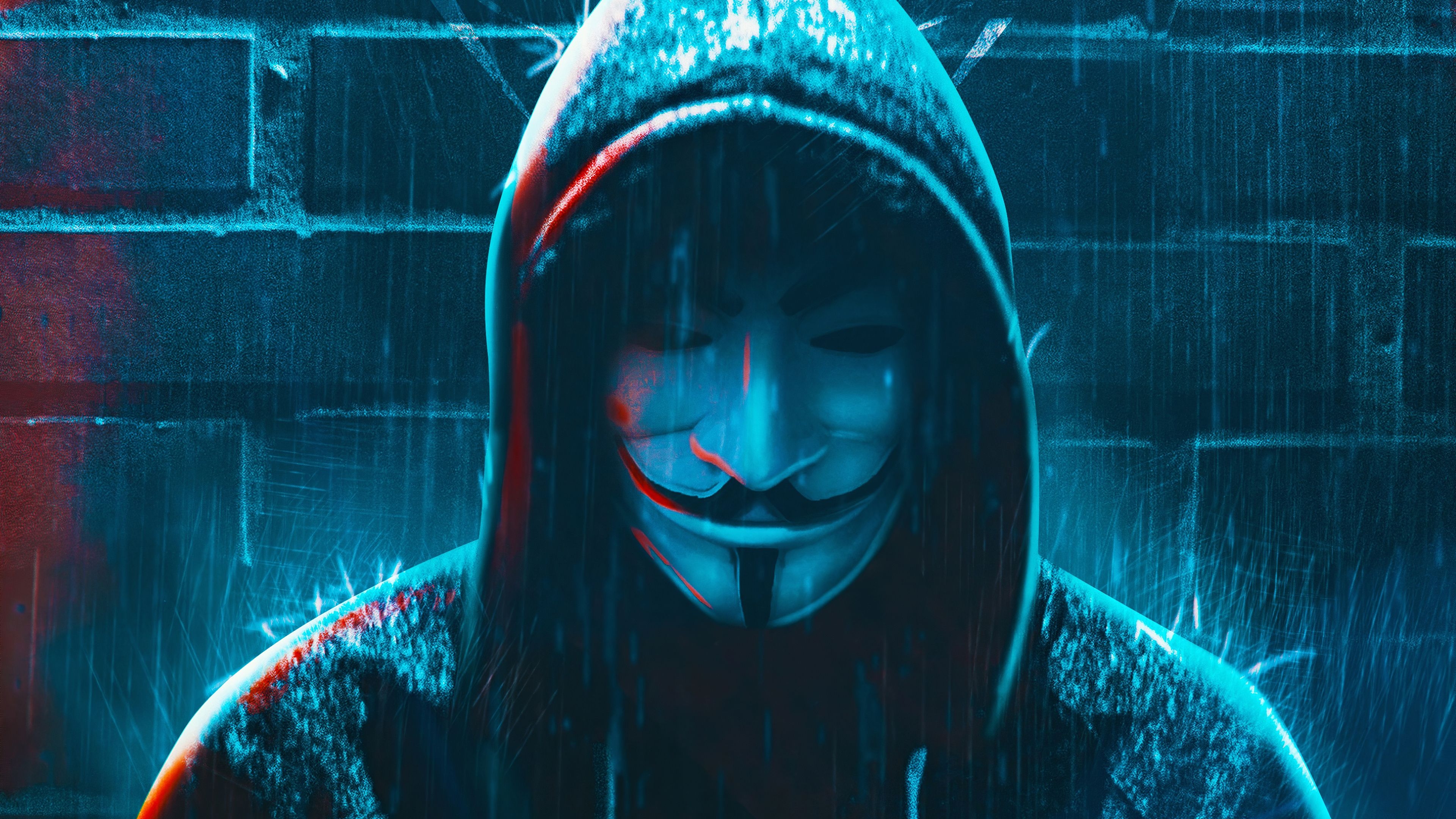 3840x2160 Anonymous 4K Hacker Mask Wallpaper, HD Artist 4K Wallpaper, Image, Photo and Background, Desktop