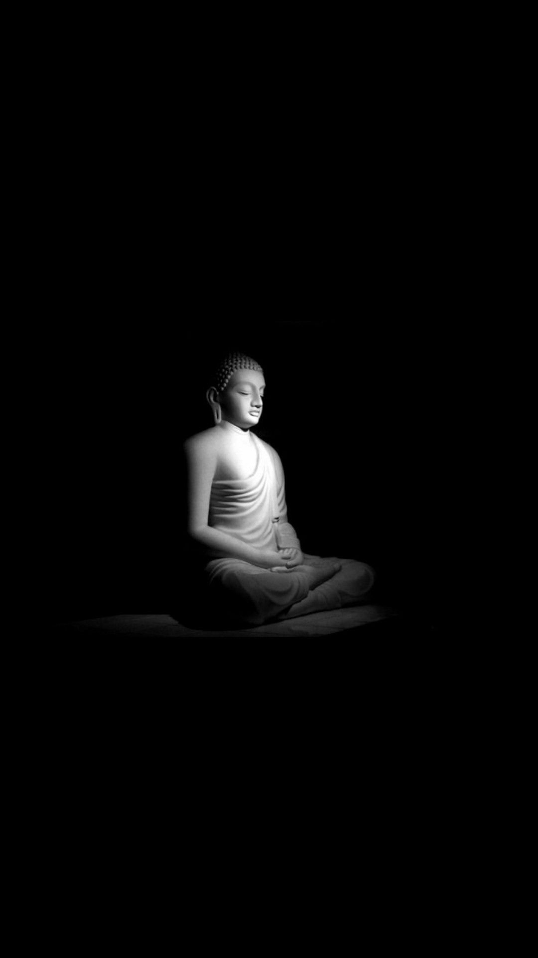 1080x1920 Black and White Buddha Wallpaper Free Black and White, Phone