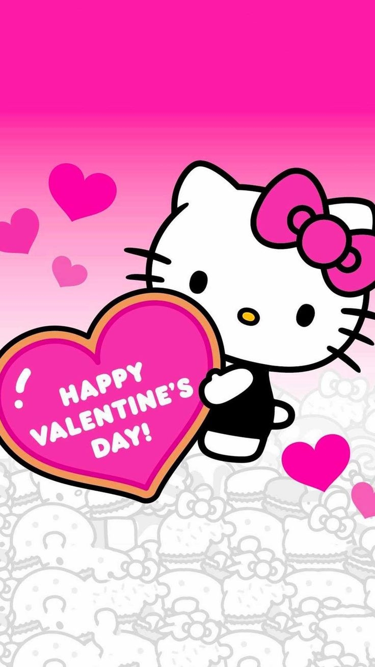 740x1310 Hello Kitty Valentine Wallpaper Discover more Happy Valentines, Heart, Hello Kitty, Hello Kitty Valentines,. Valentines wallpaper, Hello kitty image, Hello kitty, Phone