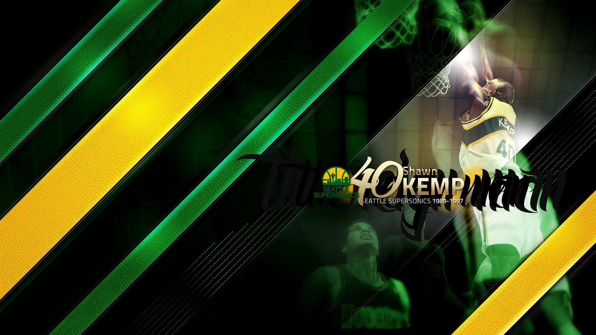 1920x1080 shawn kemp seattle supersonics basketball sports nba HD wallpaper, Desktop