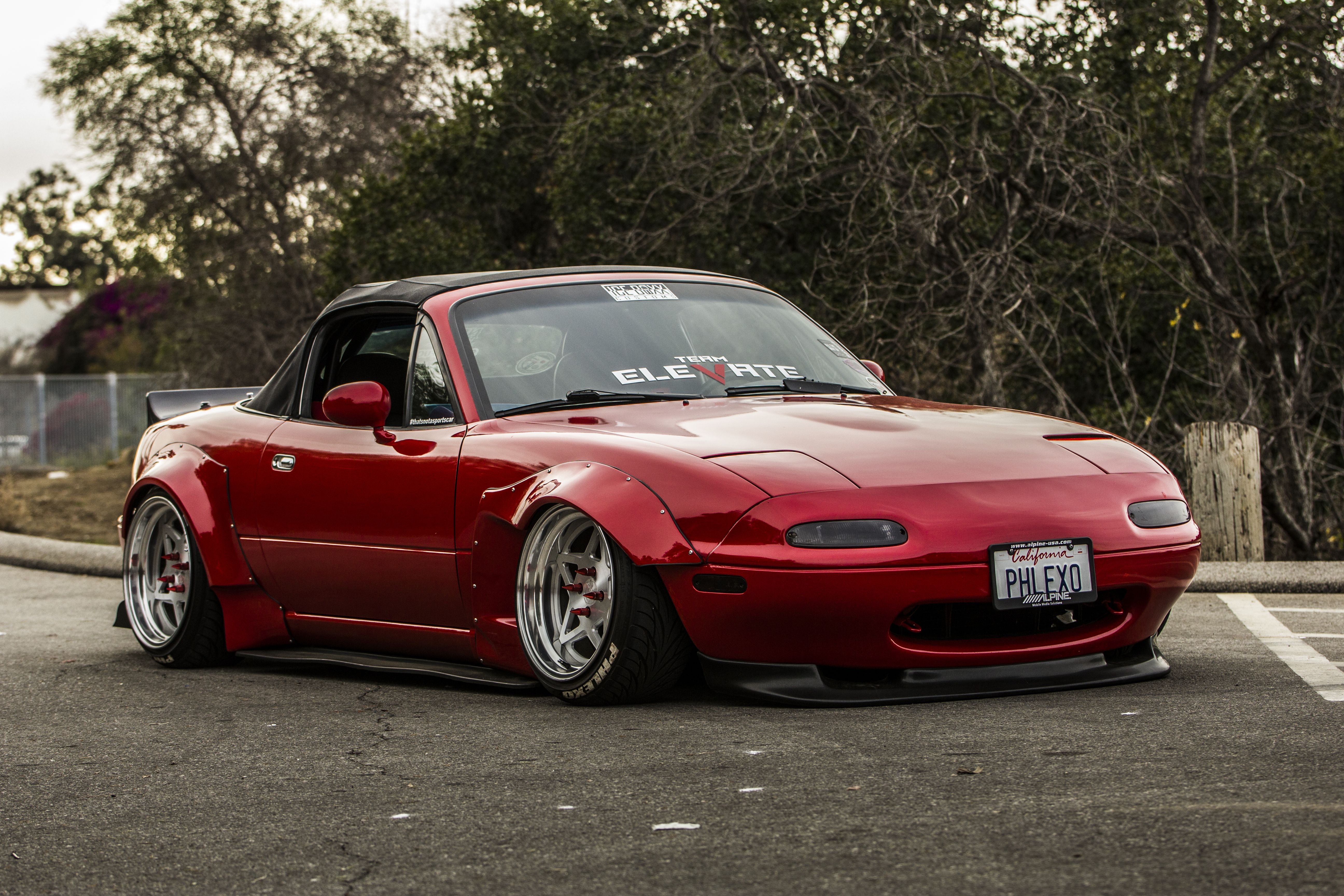 5190x3460 Wallpaper, miata, Mazda MX MX mx widebody, phlexo, phlex Rocket Bunny, teamelevate, sunset, dodgerstadium, elysianpark, Los Angeles, Desktop