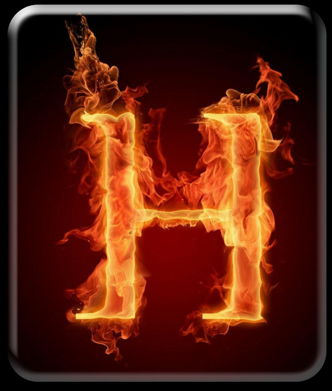 1080x1280 Fire Letters Wallpaper HD for Android, Phone