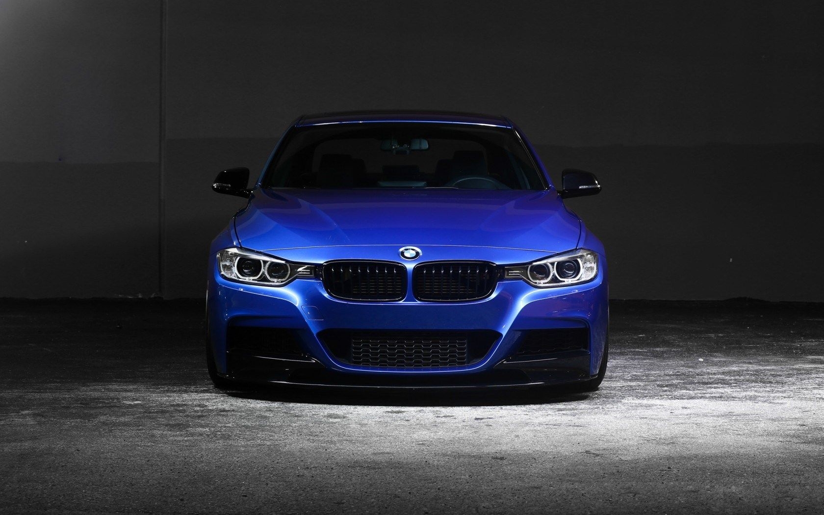 1680x1050 Free download BMW 335i F30 Car Blue Front Night wallpaper, Desktop