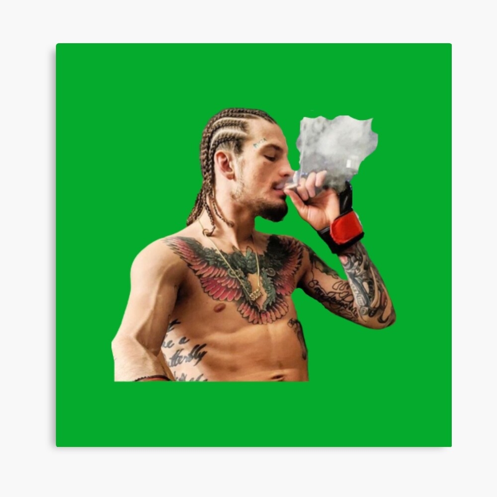 1000x1000 Sean O'Malley Smoking Weed Art Board Print, Phone