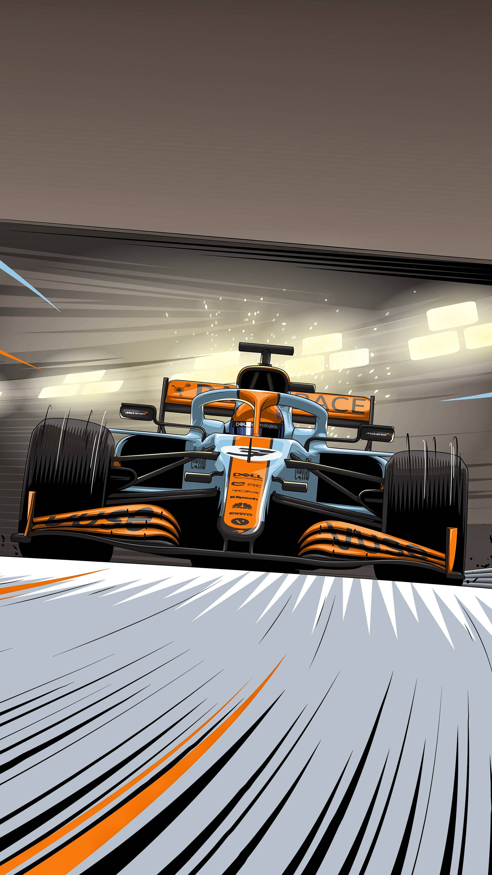 1880x3340 Download McLaren Gulf F1 Car Wallpaper, Phone