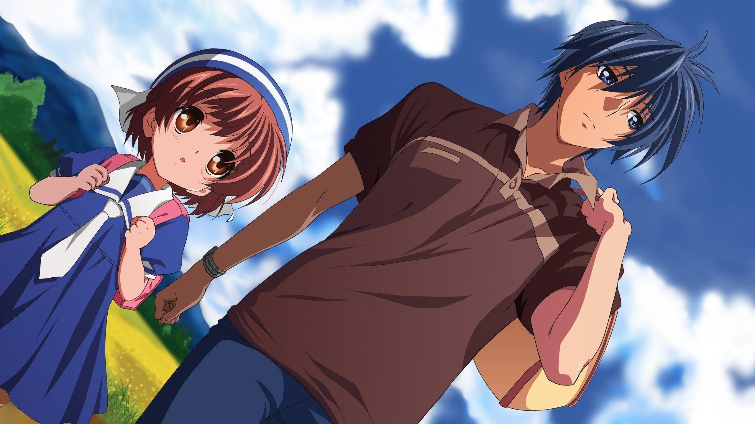 2560x1440 Clannad, Okazaki Tomoya, Ushio Okazaki Wallpaper HD / Desktop, Desktop