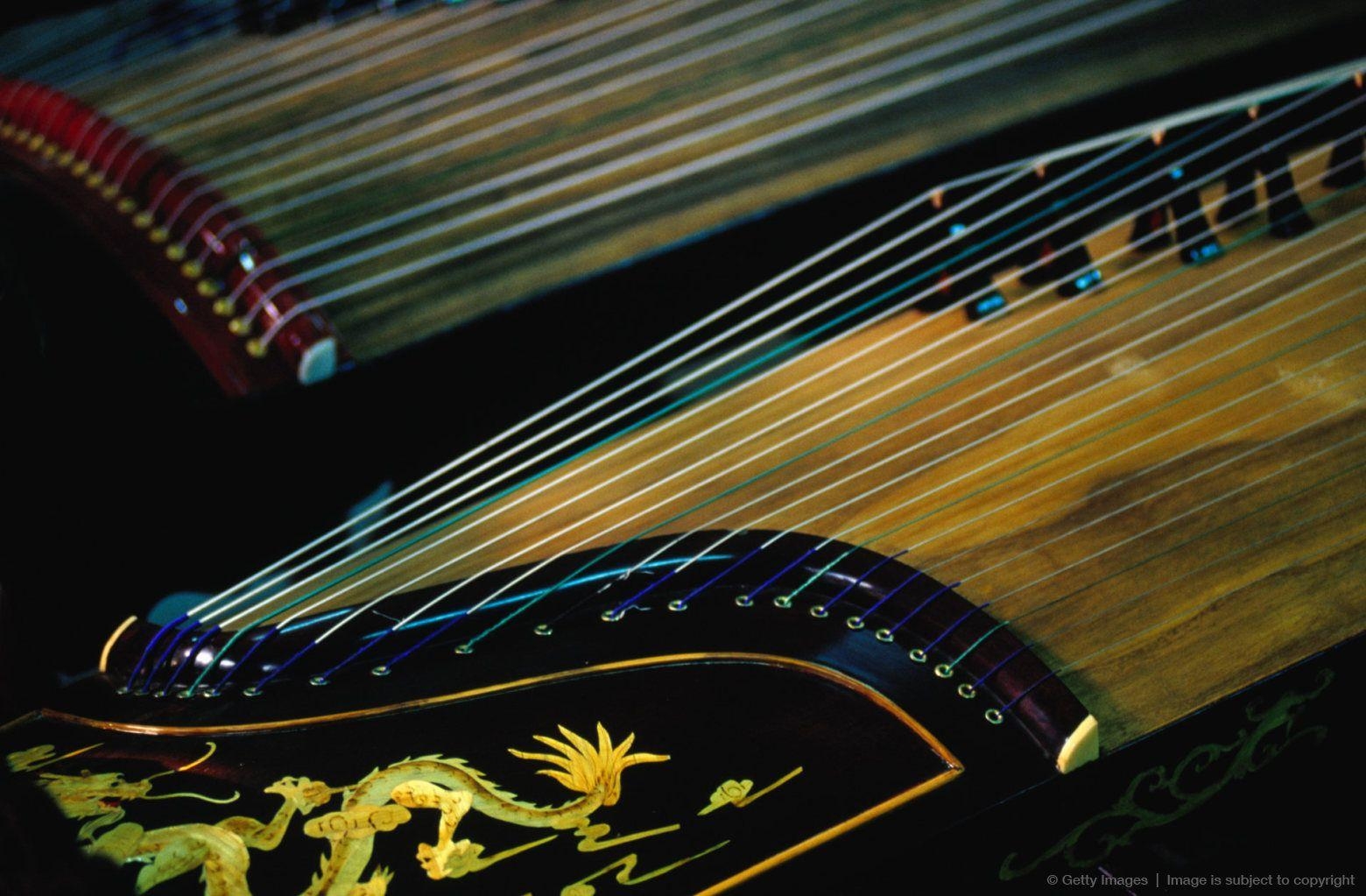 1560x1030 Traditional gu zheng (Chinese zither) at the Xing Haiyuexuan Musical, Desktop