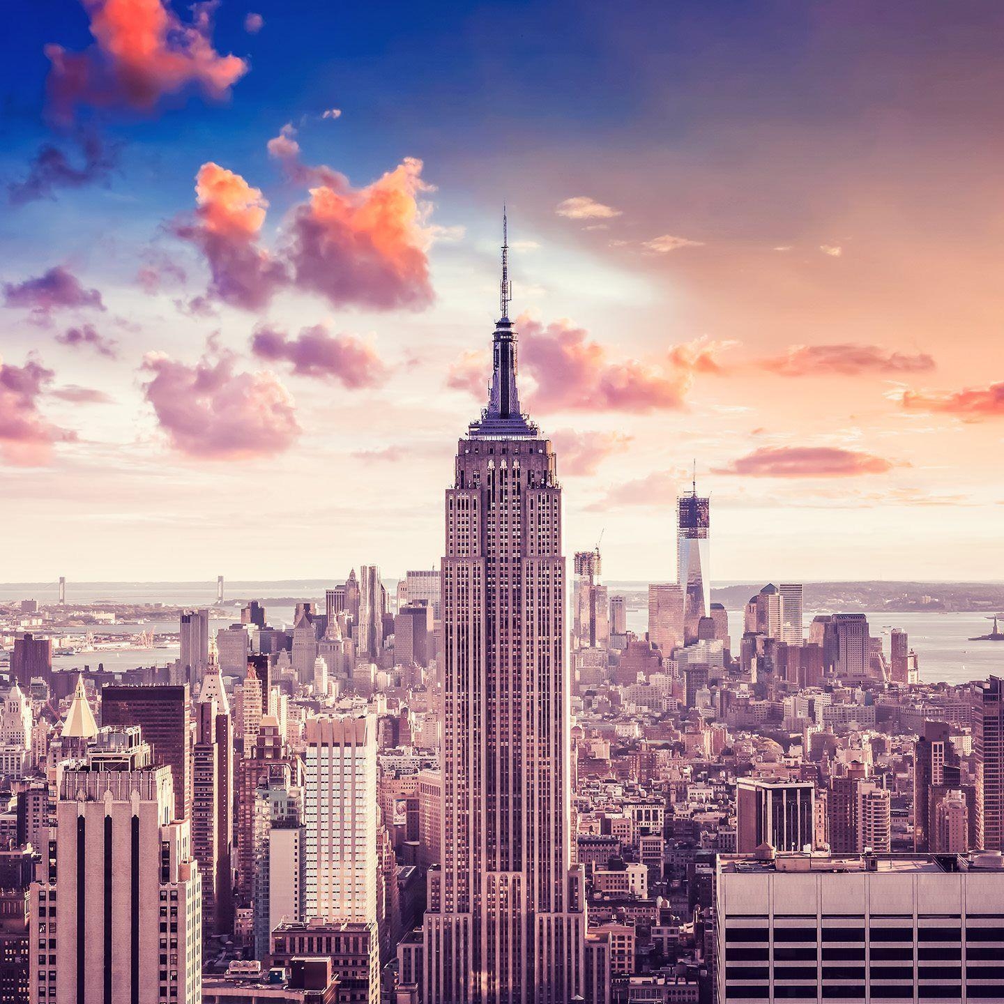 1440x1440 Empire State Building Wallpaper · 4K HD Desktop Background Phone, Phone