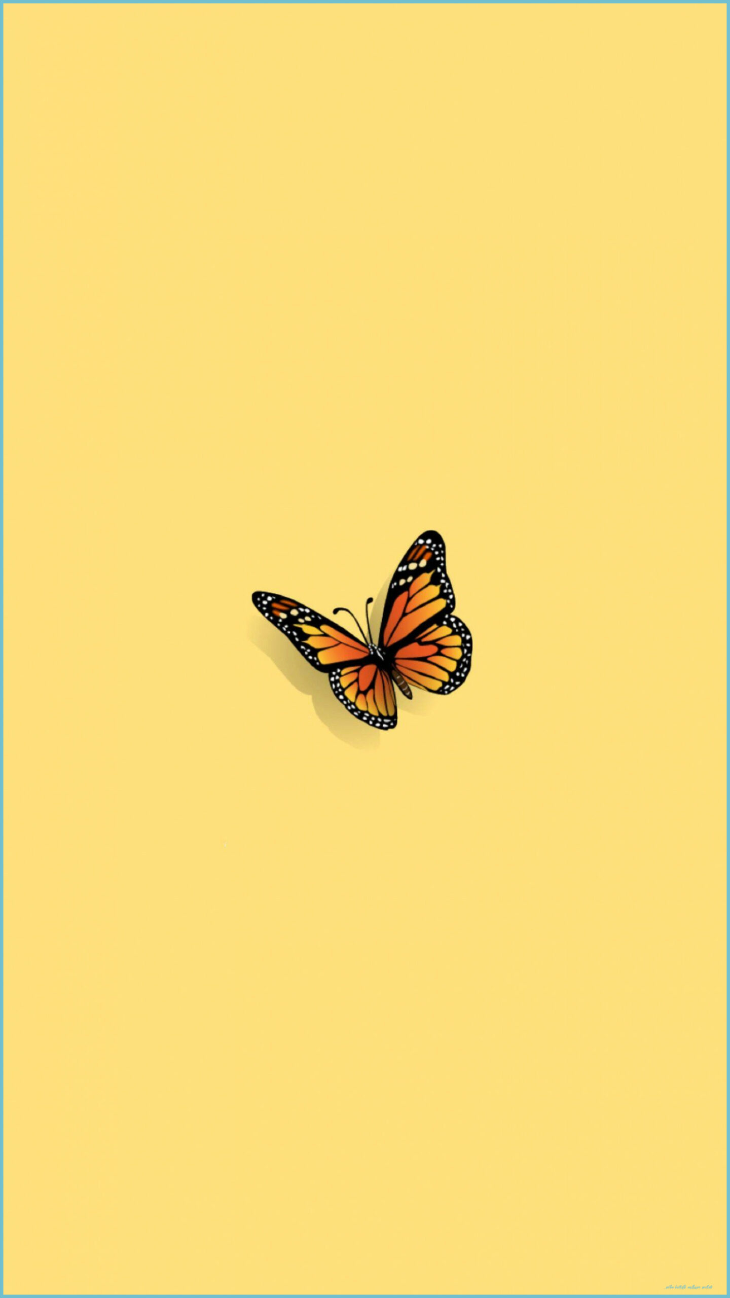 1440x2560 Cute Yellow Butterflies Wallpaper Free Cute Yellow Butterfly Wallpaper Aesthetic, Phone