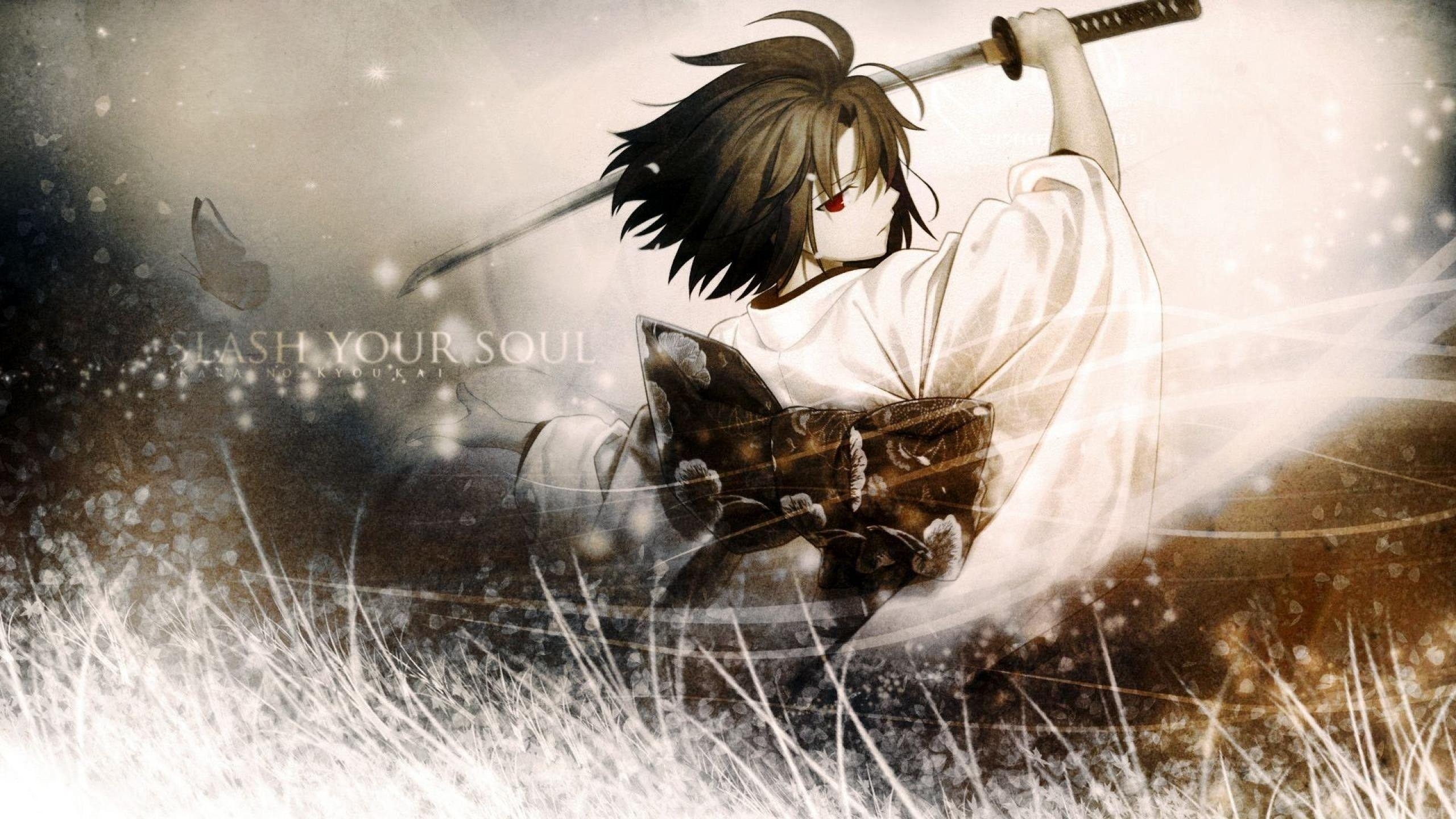 2560x1440 Anime Girls, #katana, #anime, #Ryougi Shiki, #Type Moon, #Takeuchi, Desktop